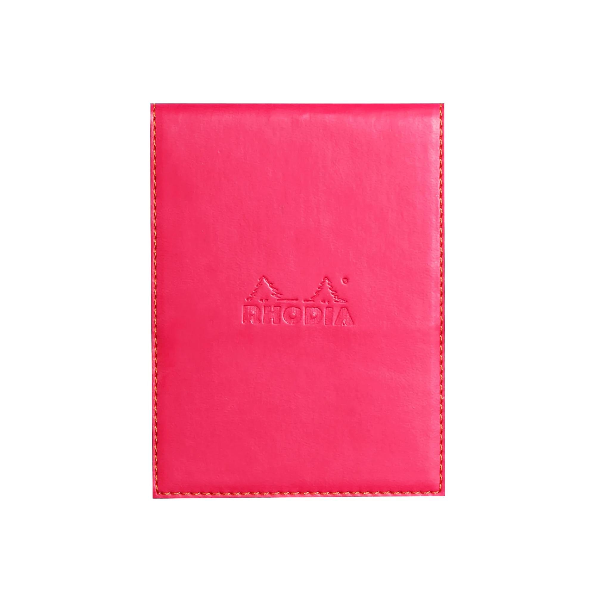 Funda porta-bloc + bloc - Rhodia 128112C - Cuadricula (5x5mm) - 9,5 x 13 + bloc N°12.