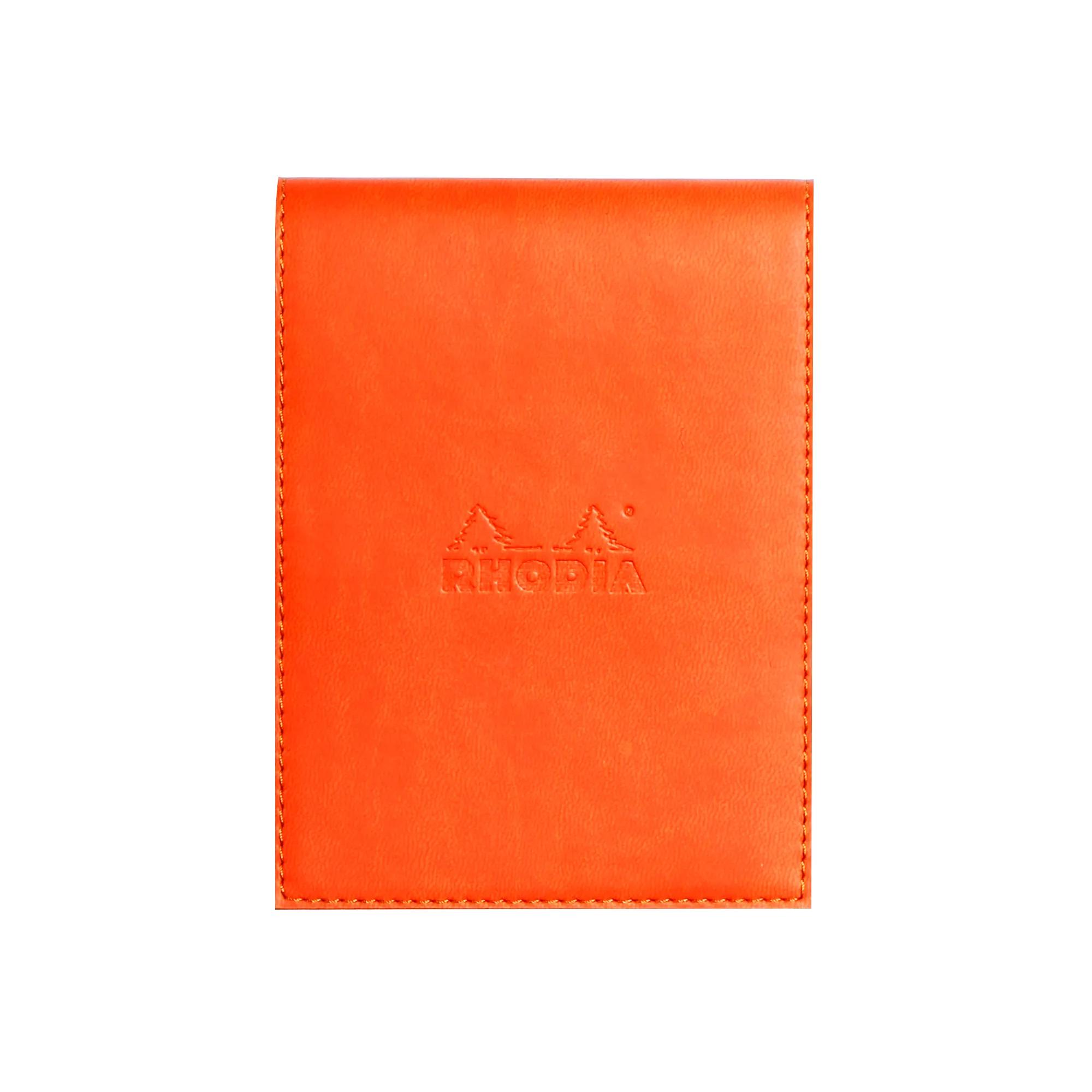 Funda porta-bloc + bloc - Rhodia 128114C - Cuadricula (5x5mm) - 9,5 x 13 + bloc N°12.