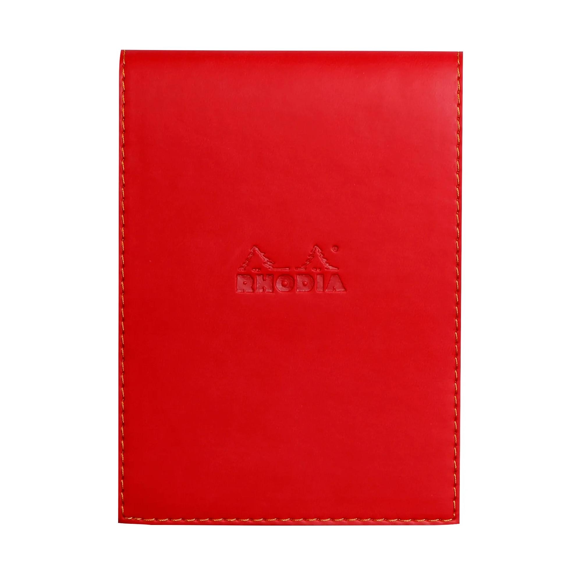 Funda porta-bloc + bloc - Rhodia 138113C - Cuadricula (5x5mm) - 11,5 x 15,8 + bloc N°13.