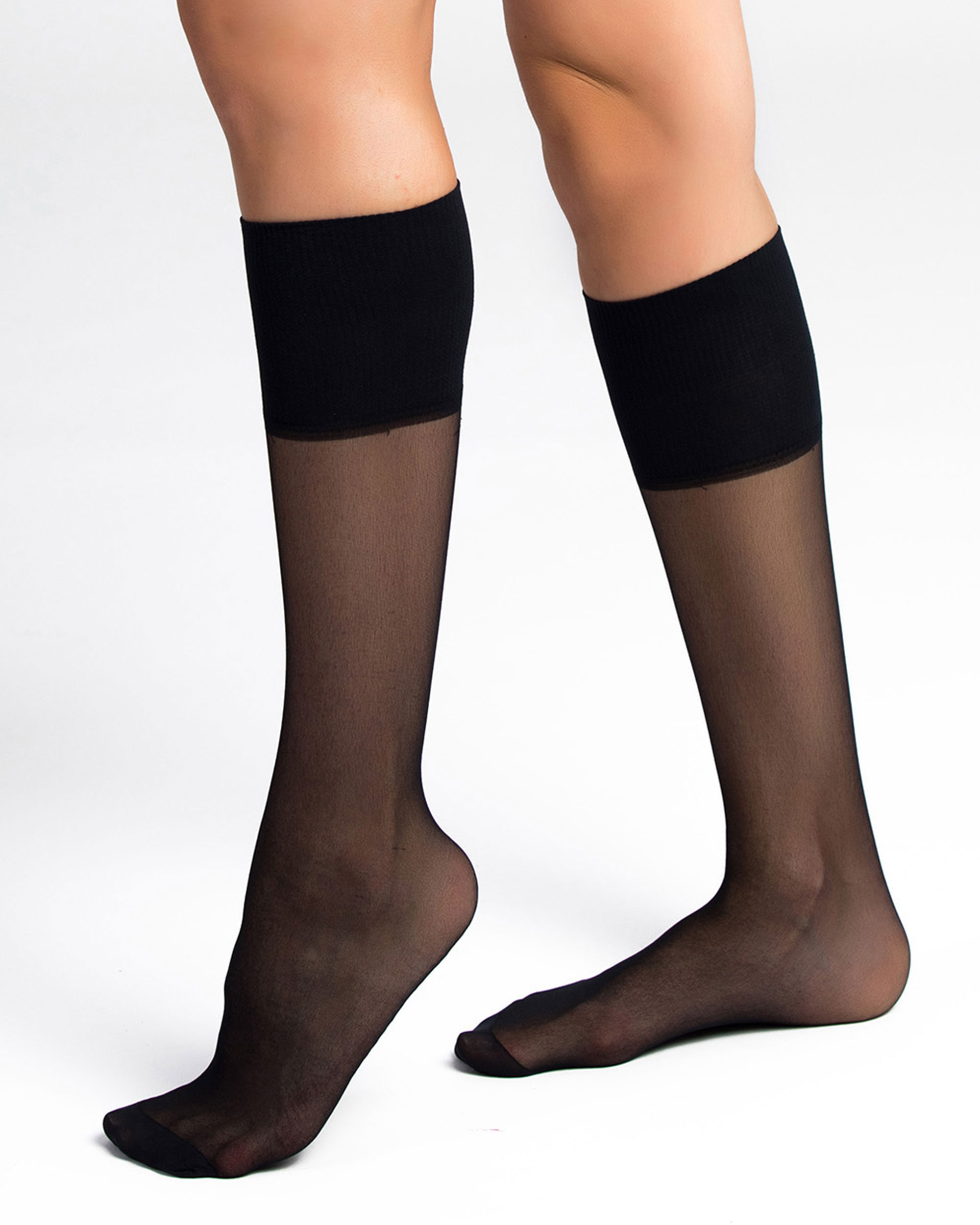 Minimedias de espuma con banda cómoda e invisible - Dim - Negro Negro-1