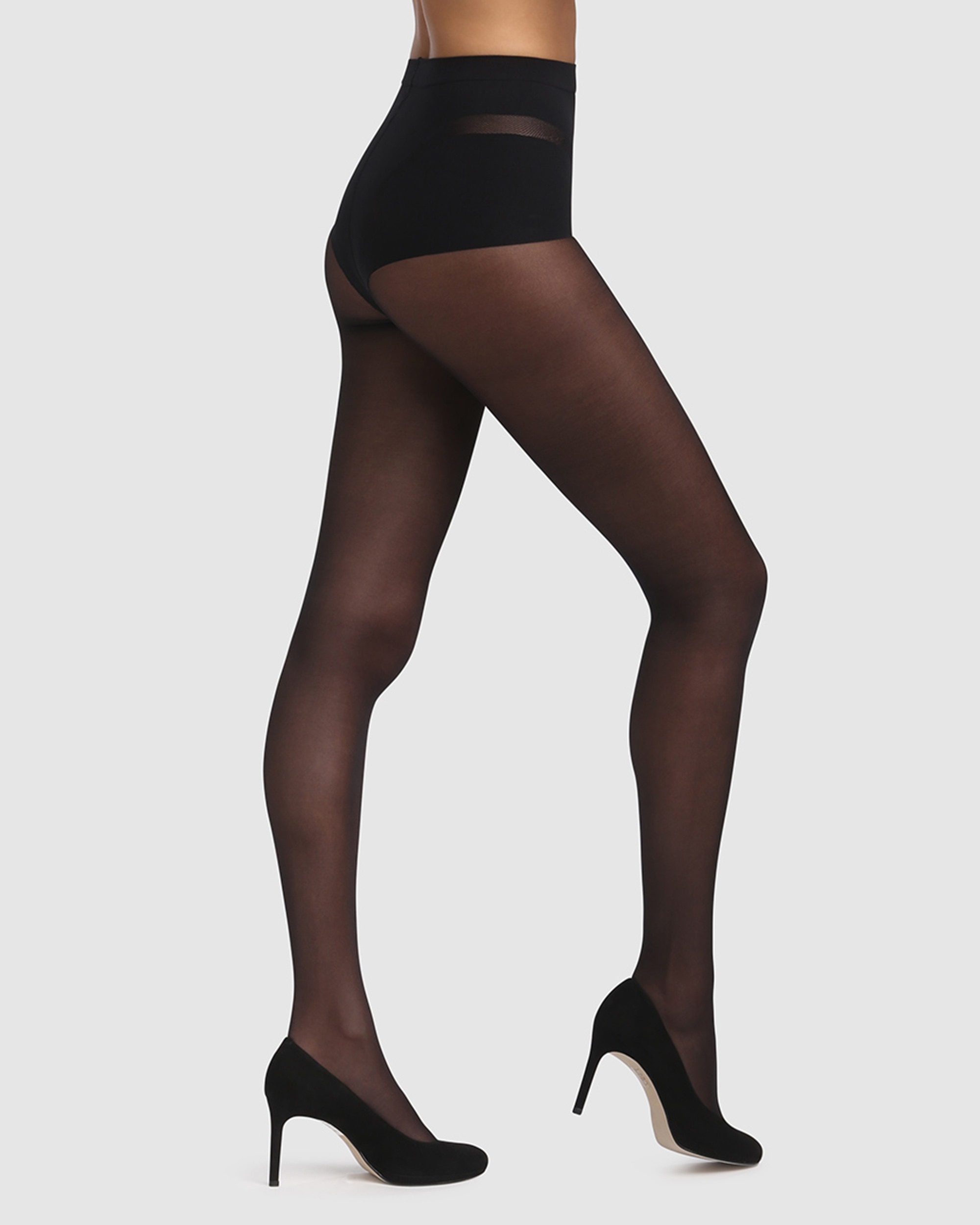 Panty moldeador diam's vientre plano que moldea desde la cintura a los pies - Dim - Negro Negro-3