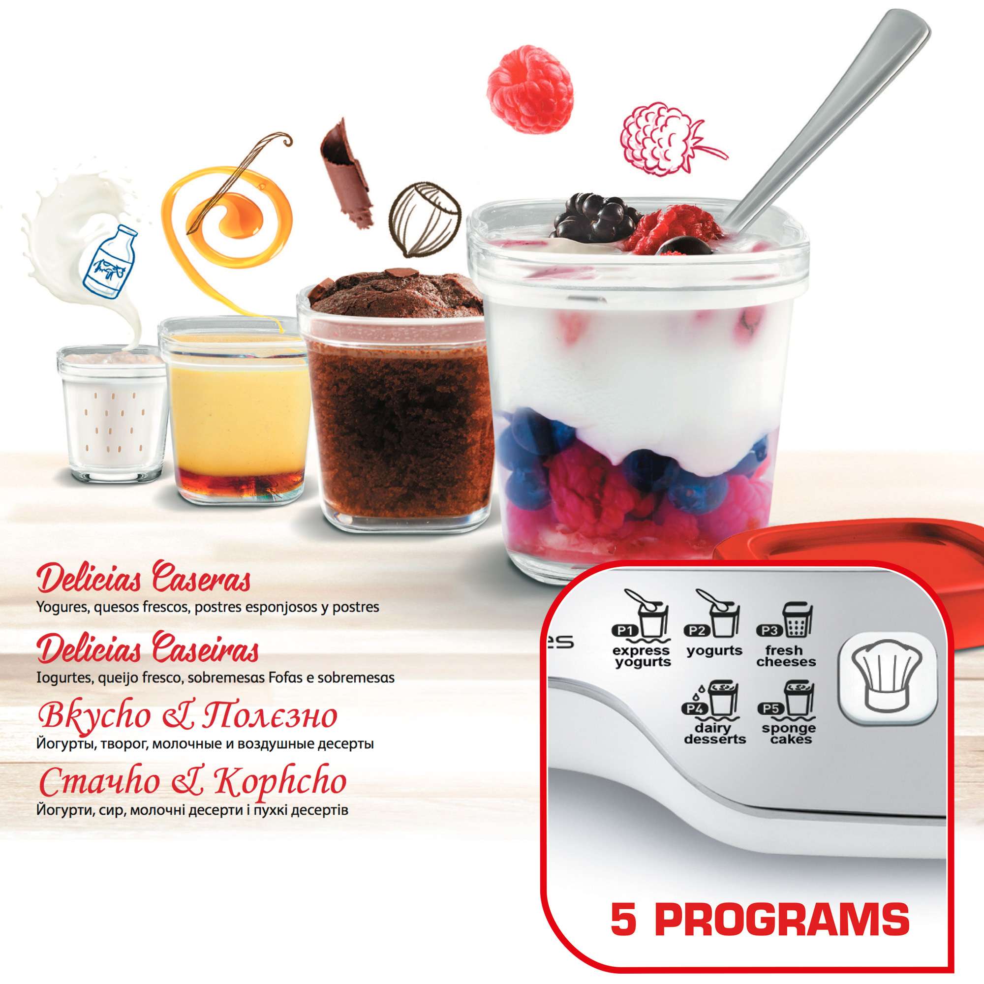 Thumbnail 4 de Tefal YG660 Yogurtera Express con 5 Programas 🥄