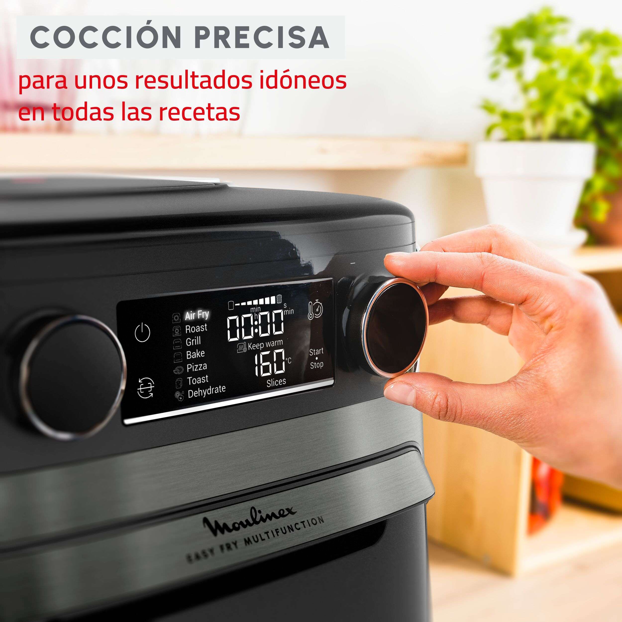Freidora de aire y horno Moulinex AL5558 Easy Fry Multifunction 15 L, 9 en 1, hasta 230 °C - Negro Negro-3