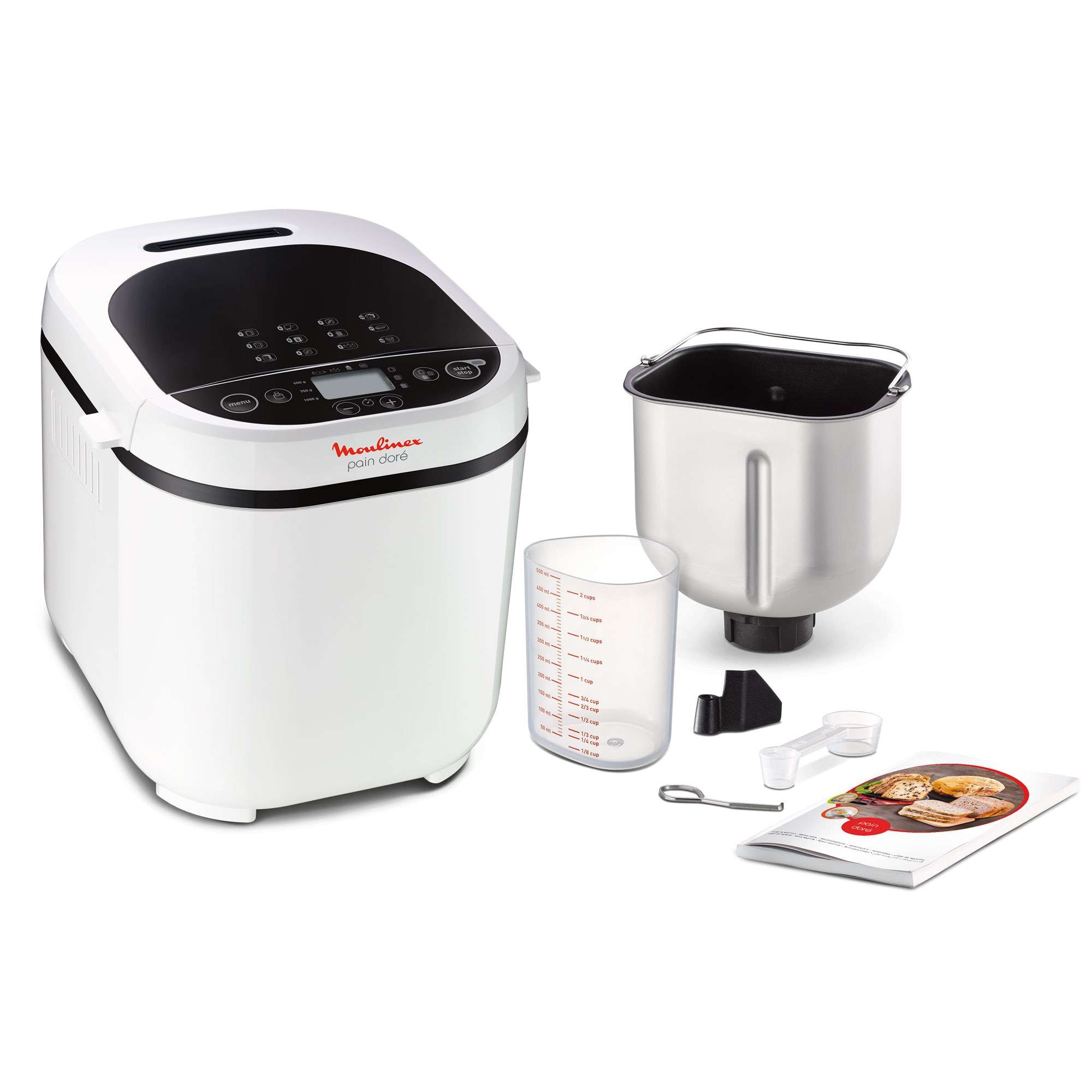 Moulinex – Panificadora Moulinex Pain Doré OW2101 con 12 programas automáticos.