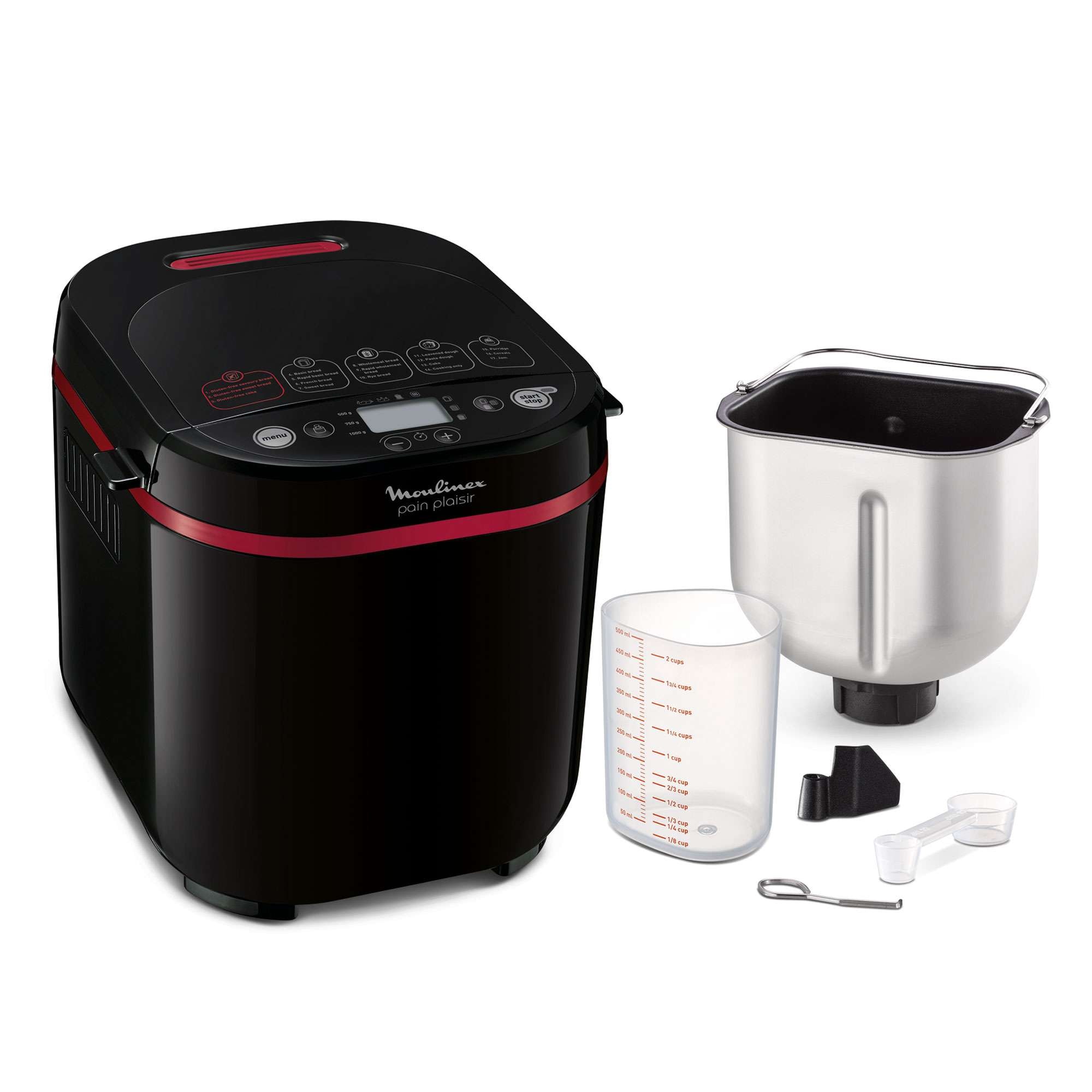 Moulinex – Panificadora Moulinex Pain & Plaisir OW220 de 1 kg y 17 programas.