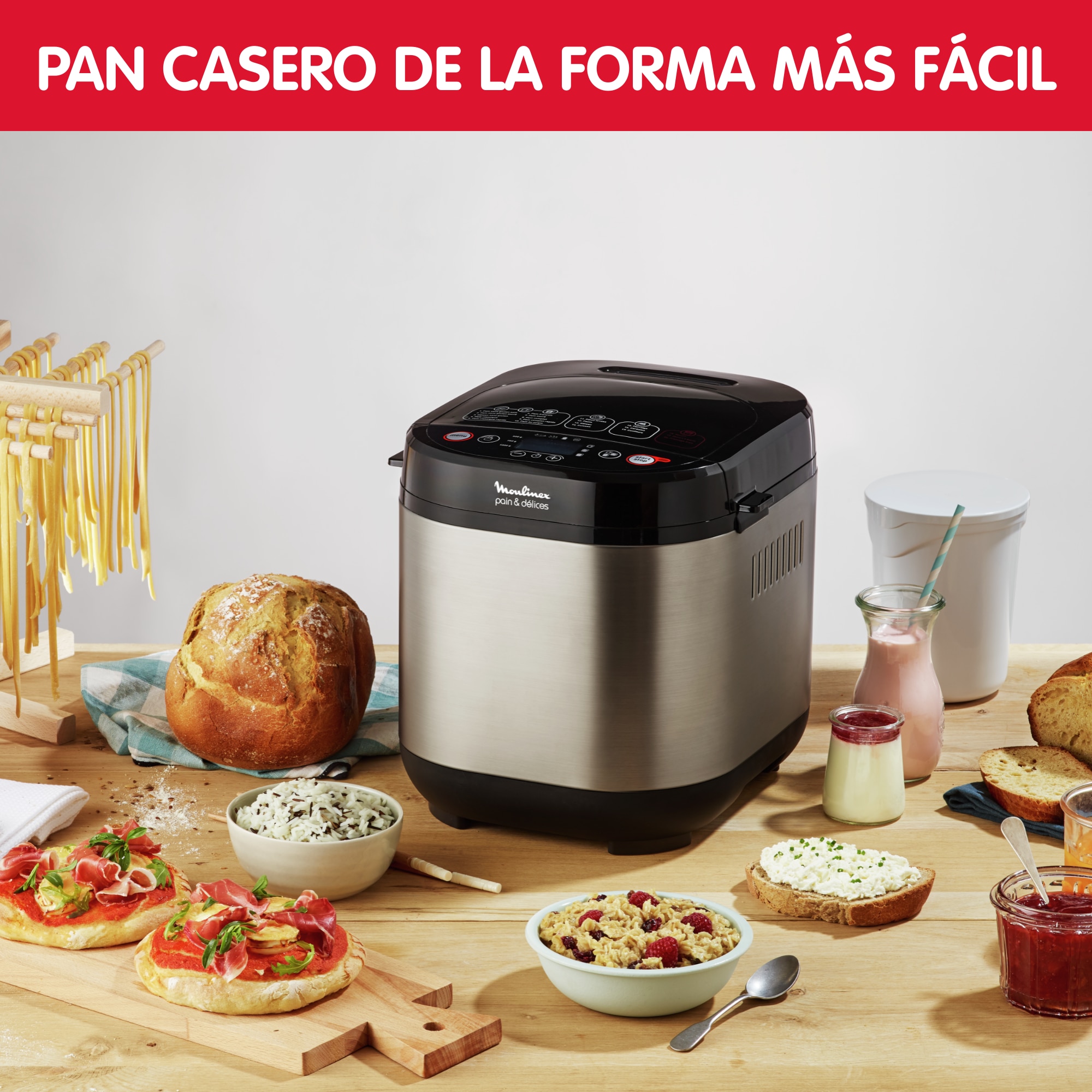 Panificadora Moulinex Pain & Délices OW240 de 1 kg - Inox Inox-3