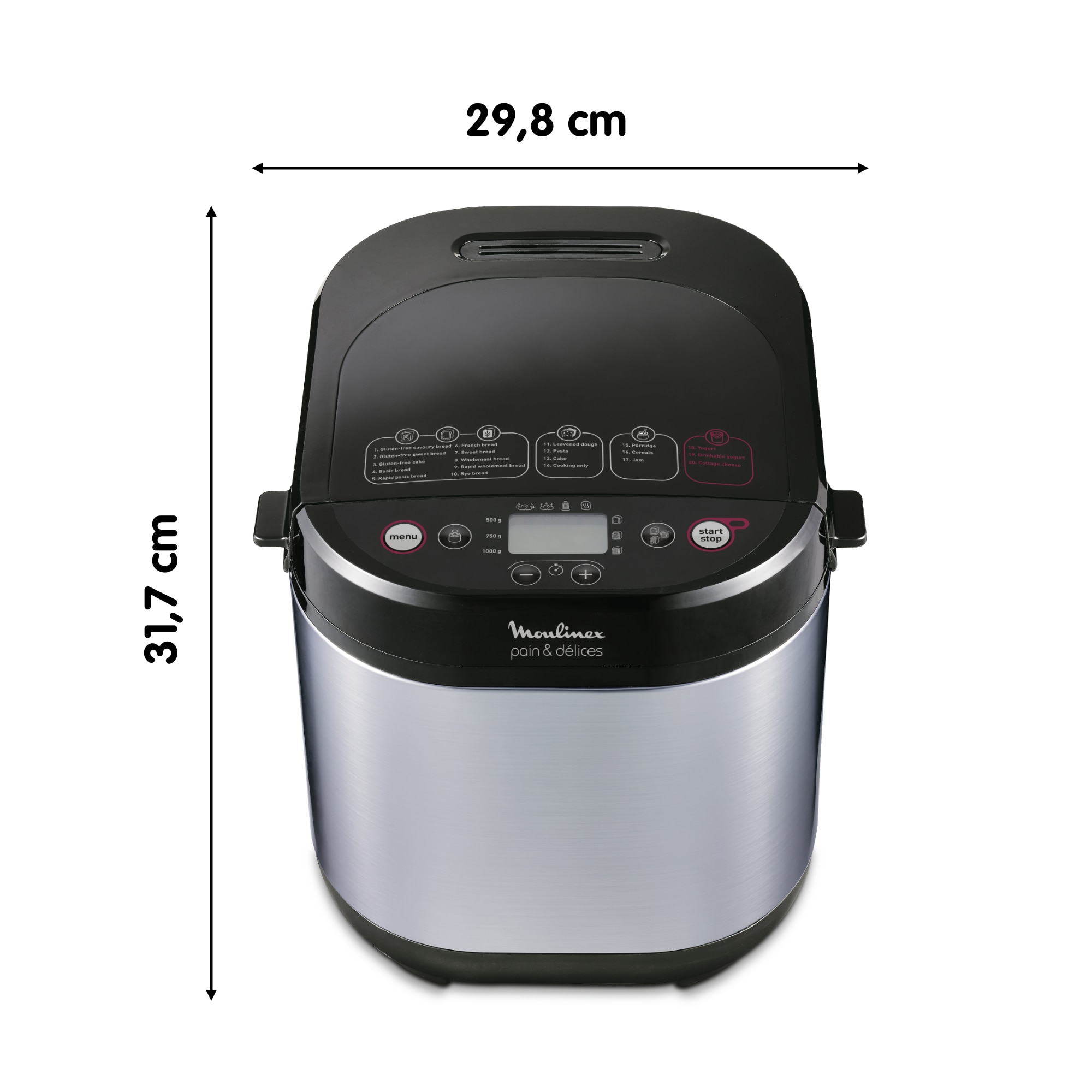 Panificadora Moulinex Pain & Délices OW240 de 1 kg - Inox Inox-6