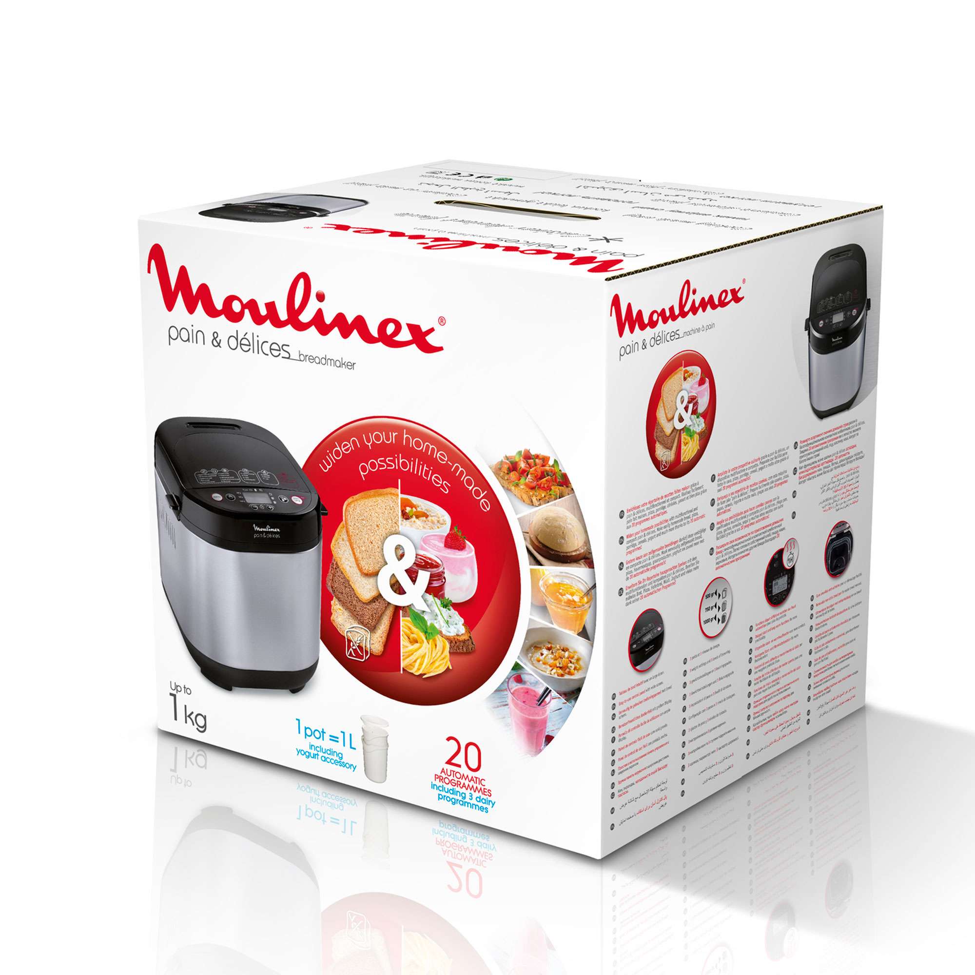 Panificadora Moulinex Pain & Délices OW240 de 1 kg - Inox Inox-7