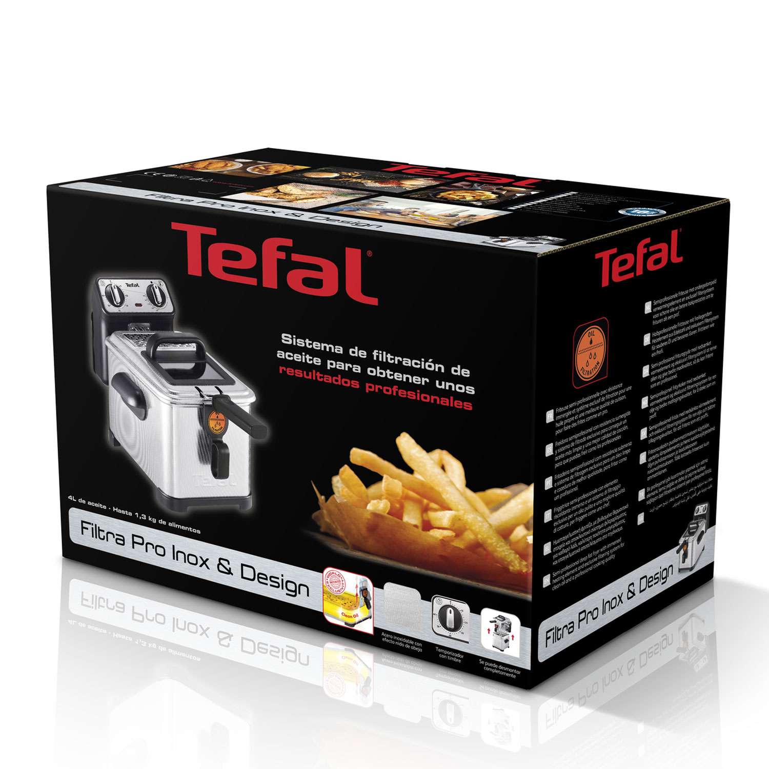 Freidora Tefal Filtra Pro Premium FR5161 semiprofesional de 4L - Plata Plata-6