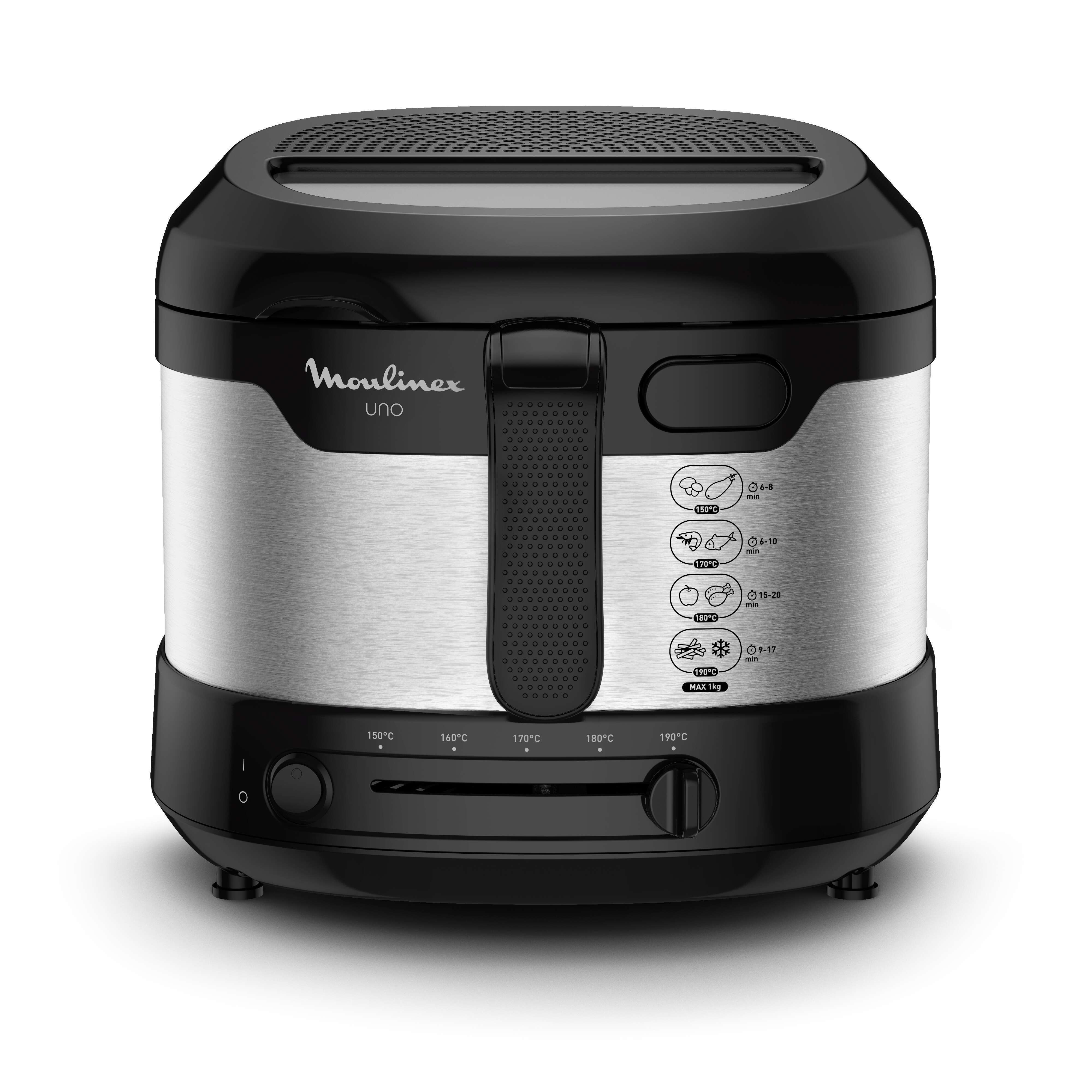 Moulinex - Freidora Eléctrica Moulinex Uno AF215D 1,8L para 4 personas.