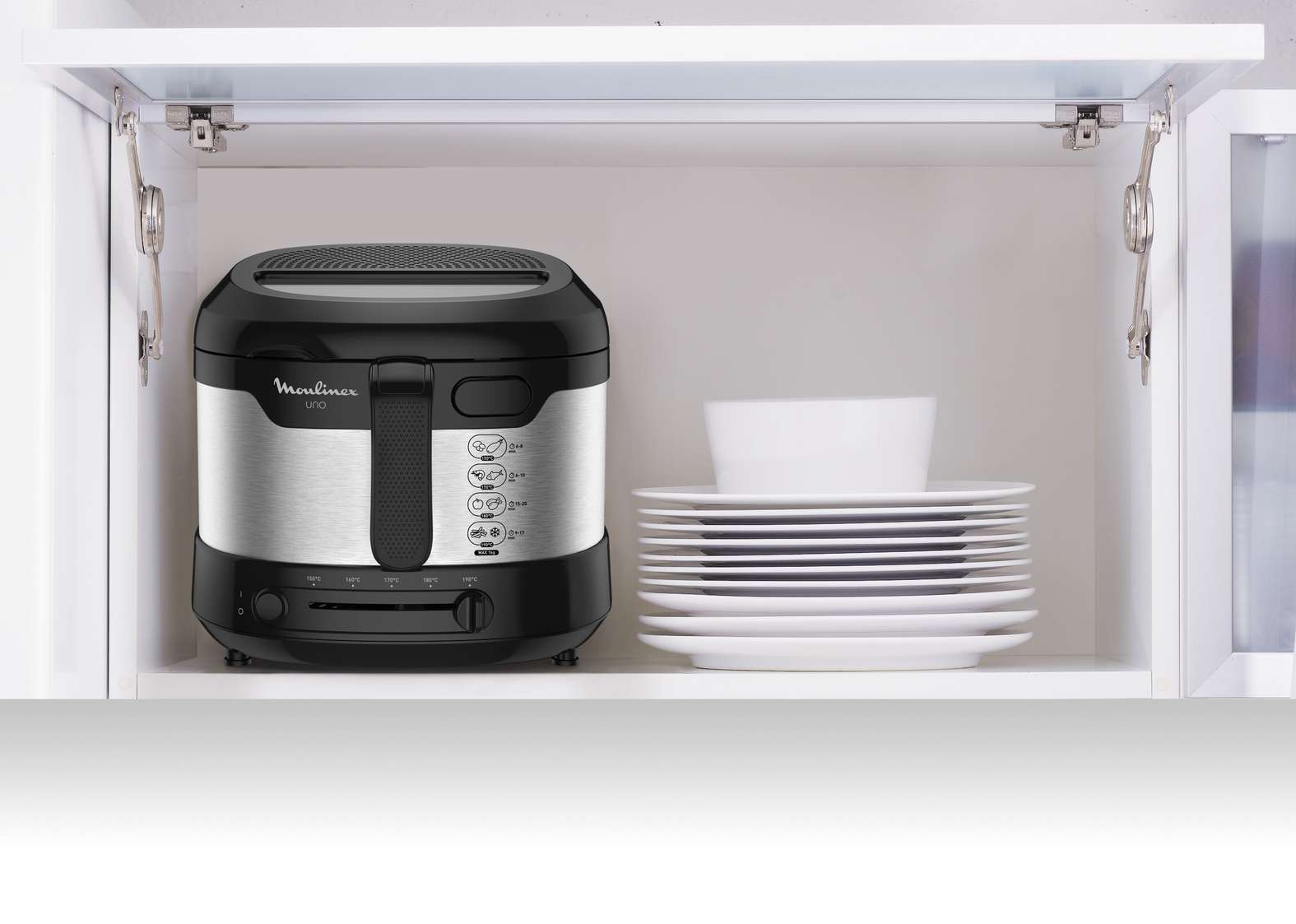 Freidora Eléctrica Moulinex Uno AF215D 1,8L para 4 personas - Gris Gris-7