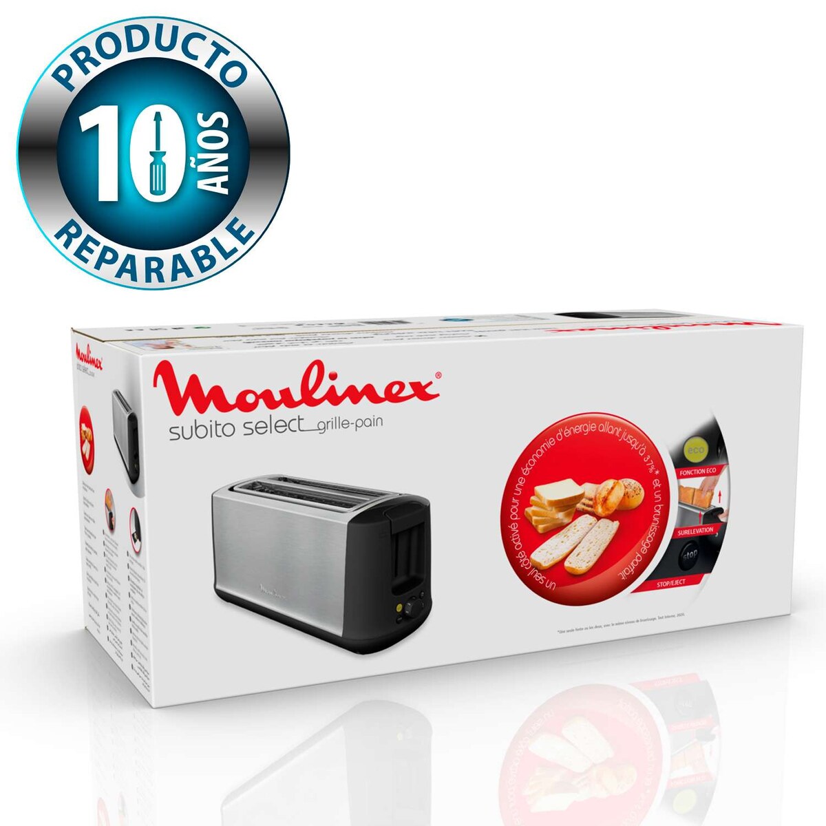 Tostadora Moulinex Subito Select LS342 ranuras largas y niveles