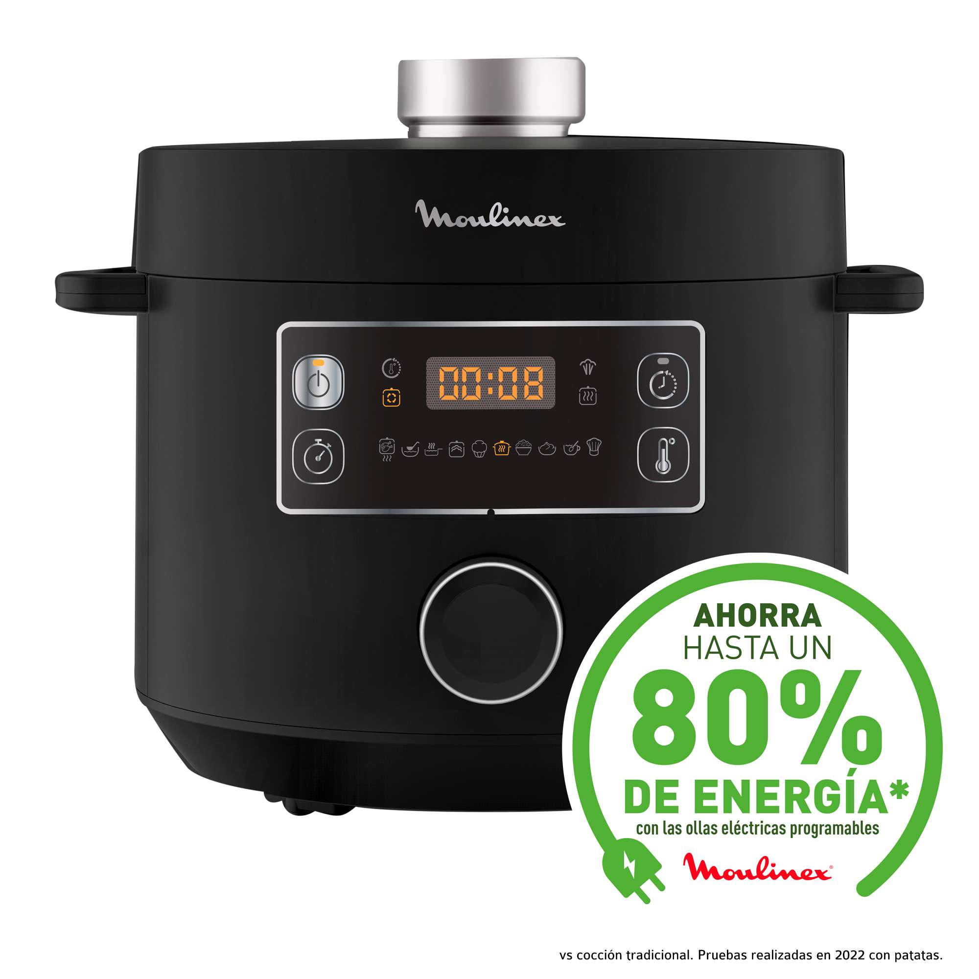 Olla a presión programable Moulinex CE754 TURBO Cuisine - Negro Negro-3
