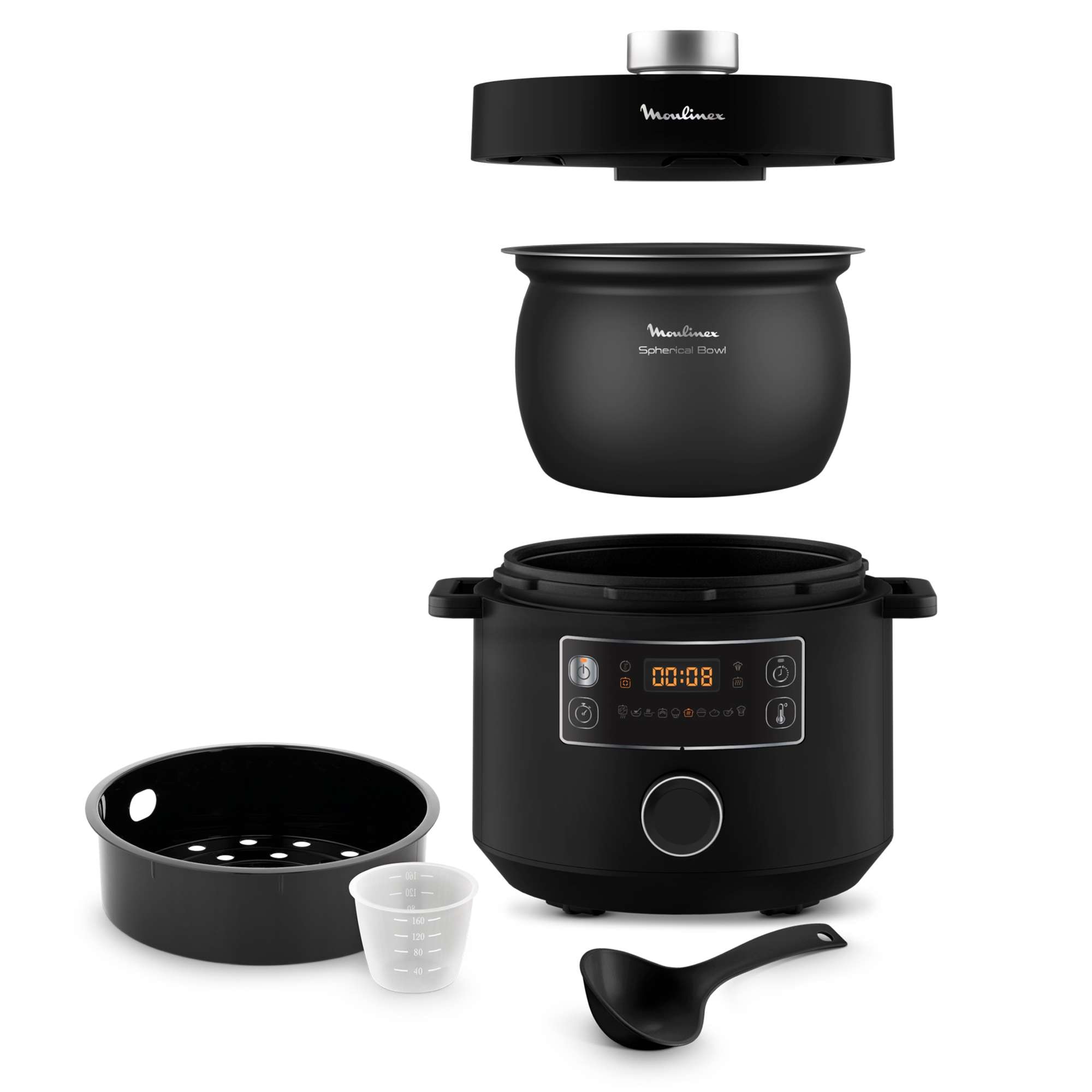 Olla a presión programable Moulinex CE754 TURBO Cuisine - Negro Negro-4