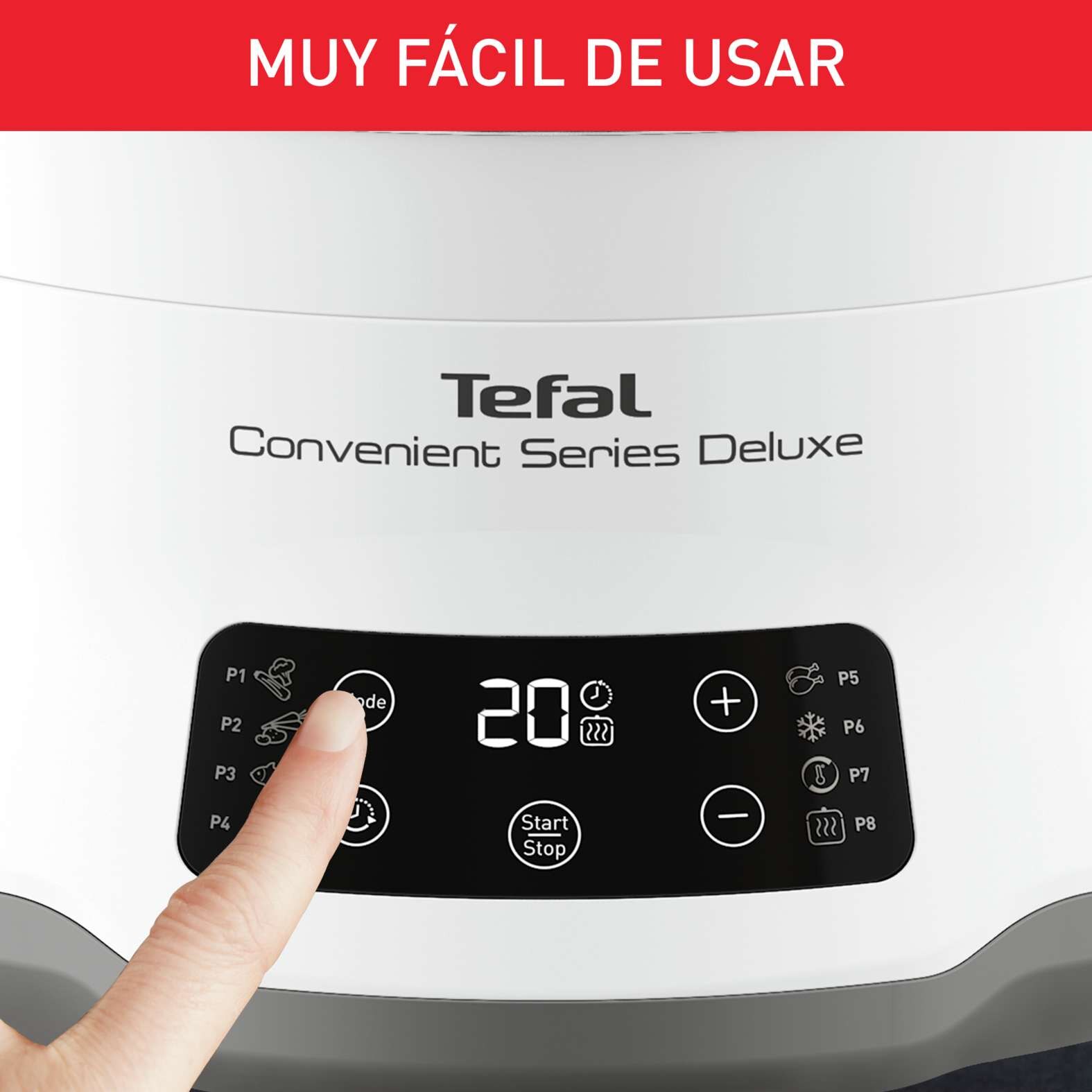 Vaporera Tefal VC502 Series Deluxe Calidad Duradera 8 programas de cocción - Inox Inox-5
