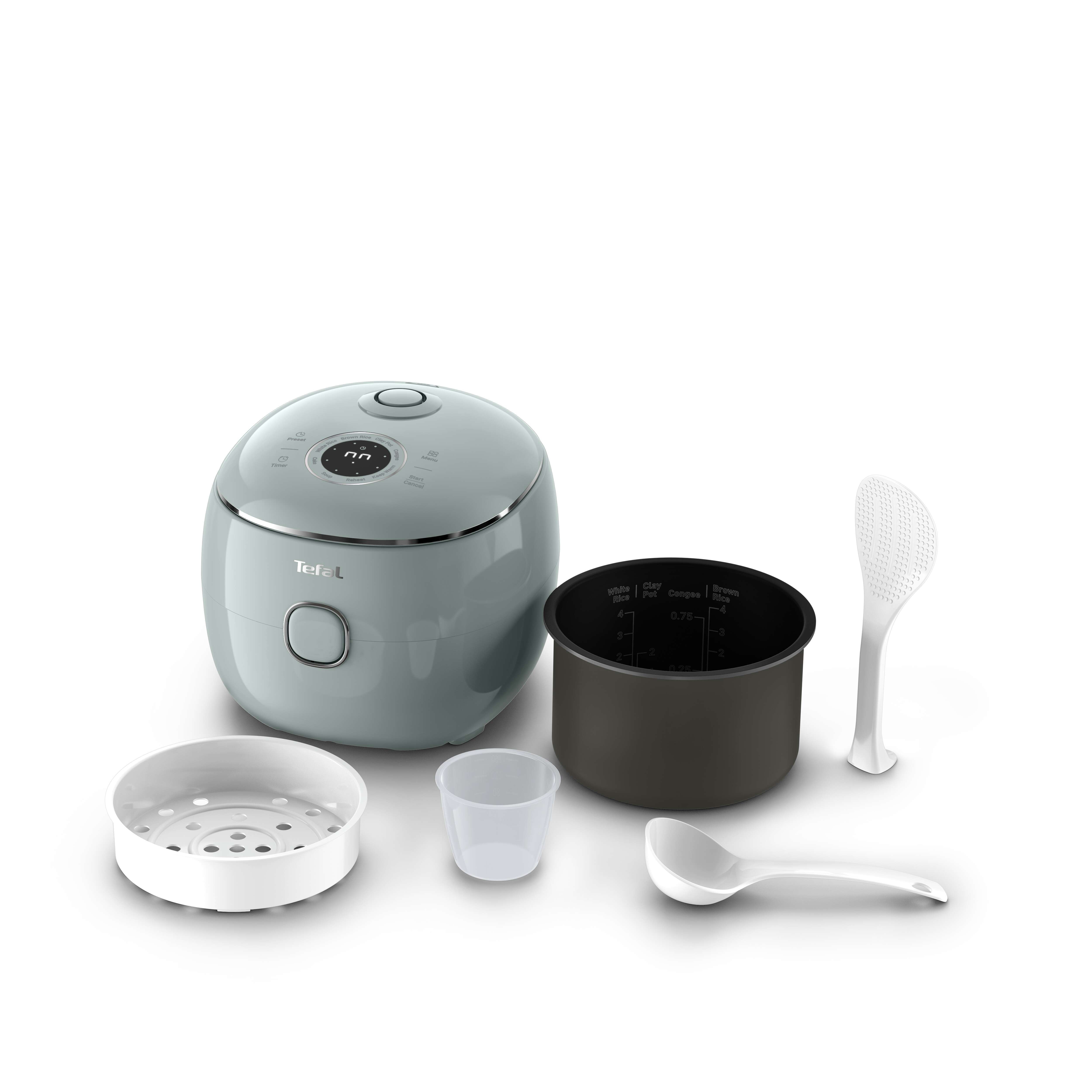 Imagen 0 de Arrocera eléctrica multifunción Tefal POP RK5354, Compacta 0,7 L y 8 programas,temporizador. Azul