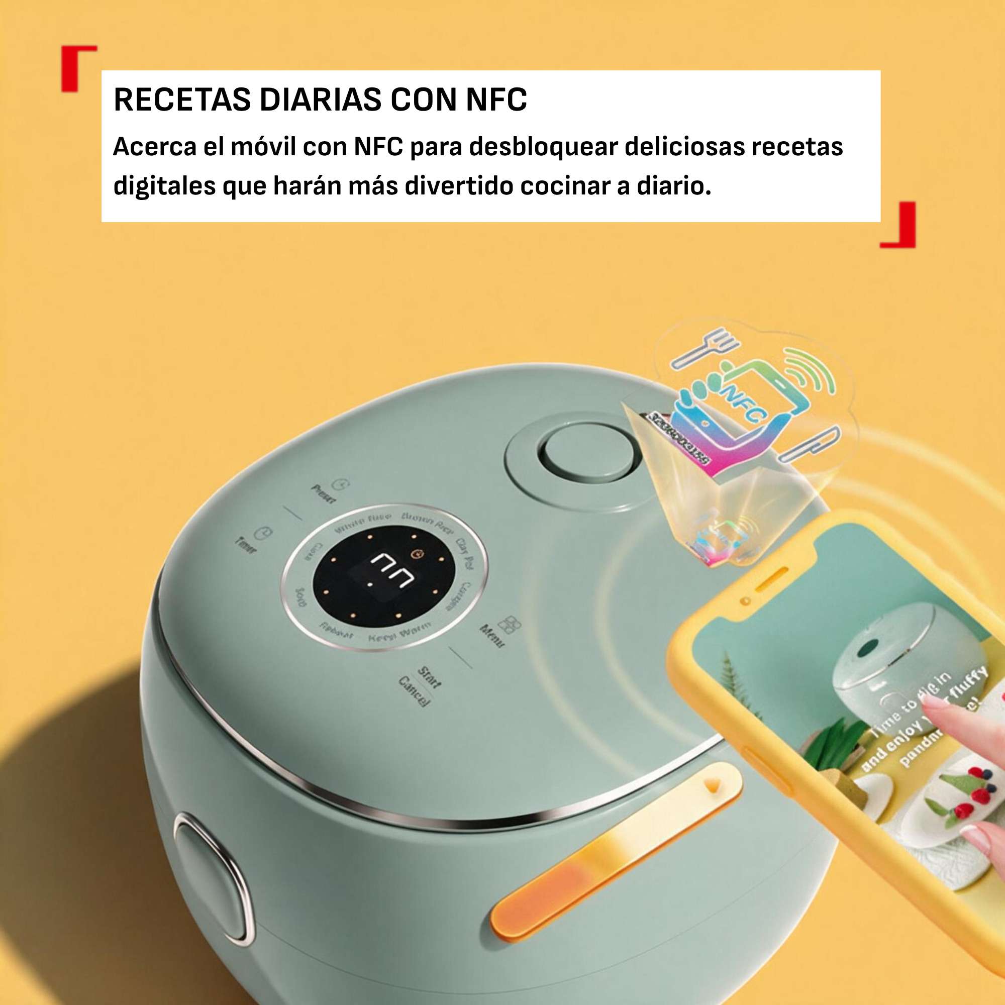 Arrocera eléctrica multifunción Tefal POP RK5354, Compacta 0,7 L y 8 programas,temporizador. - Azul Azul-3
