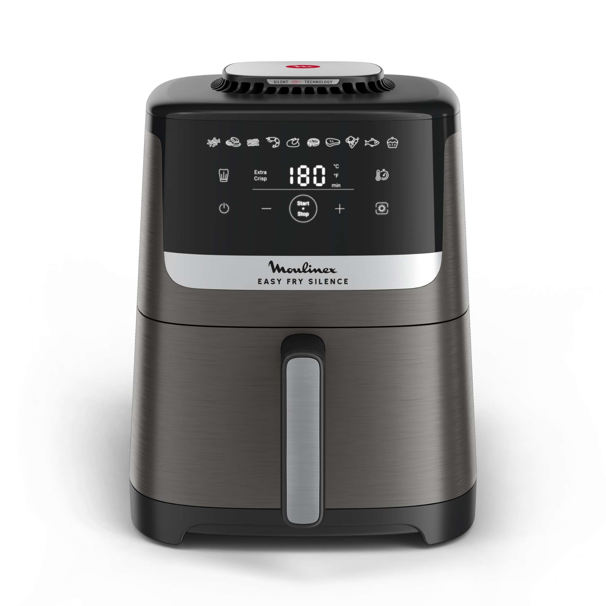 Moulinex - Freidora de aire Moulinex Easy Fry Silence EZ551 Cesta de Almacenaje 5L.