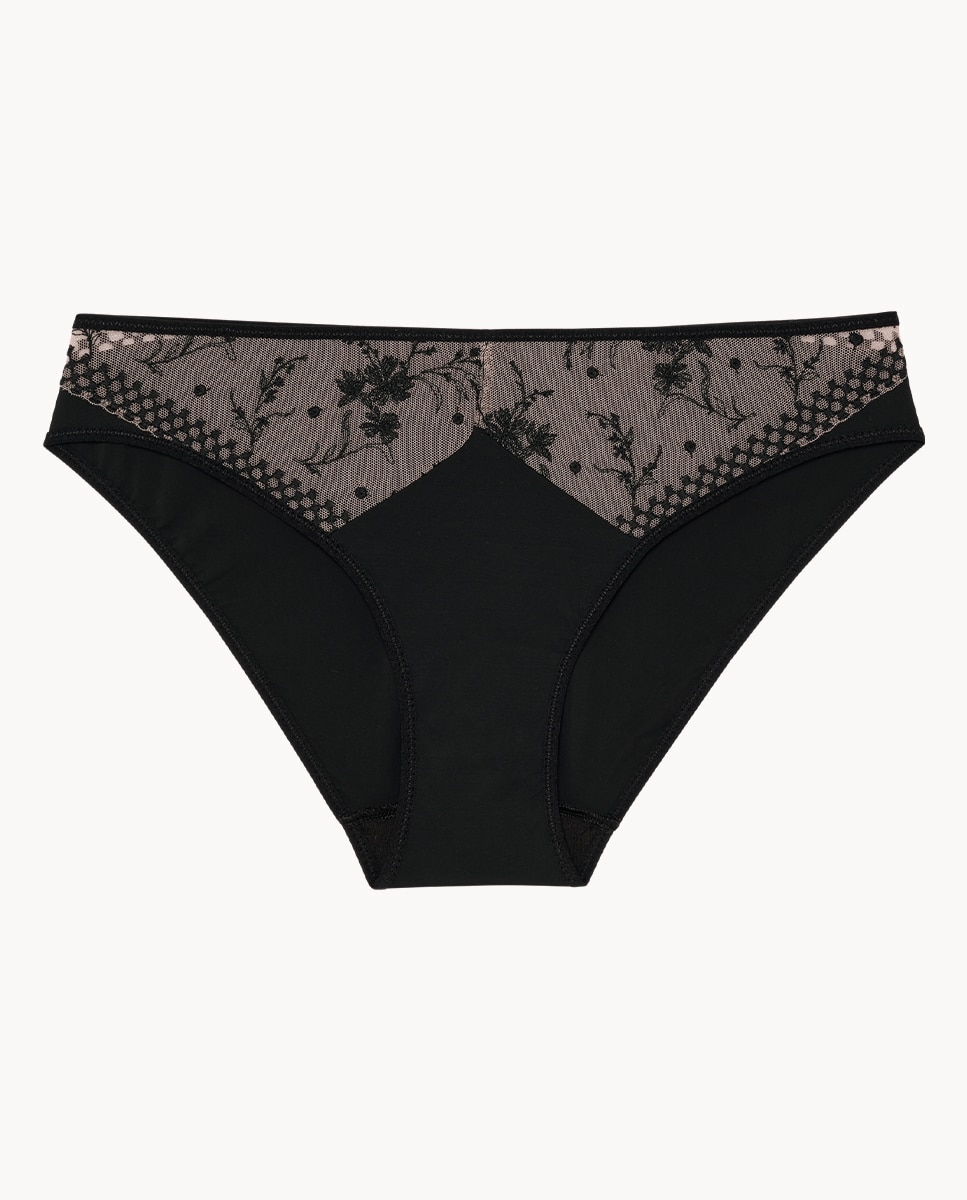 Braga con tul bordado Suzy - Passionata - Negro Negro-3