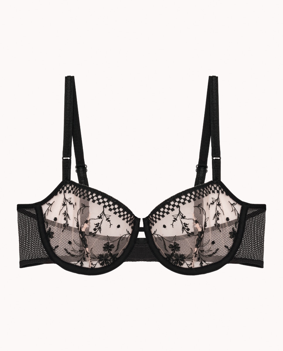 Sujetador con aros y escote profundo Suzy - Passionata - Negro Negro-3