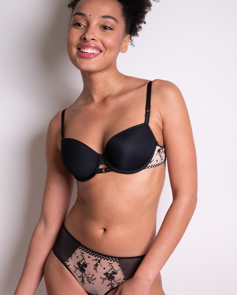 Culotte con tul bordado Suzy - Passionata - Negro Negro-1