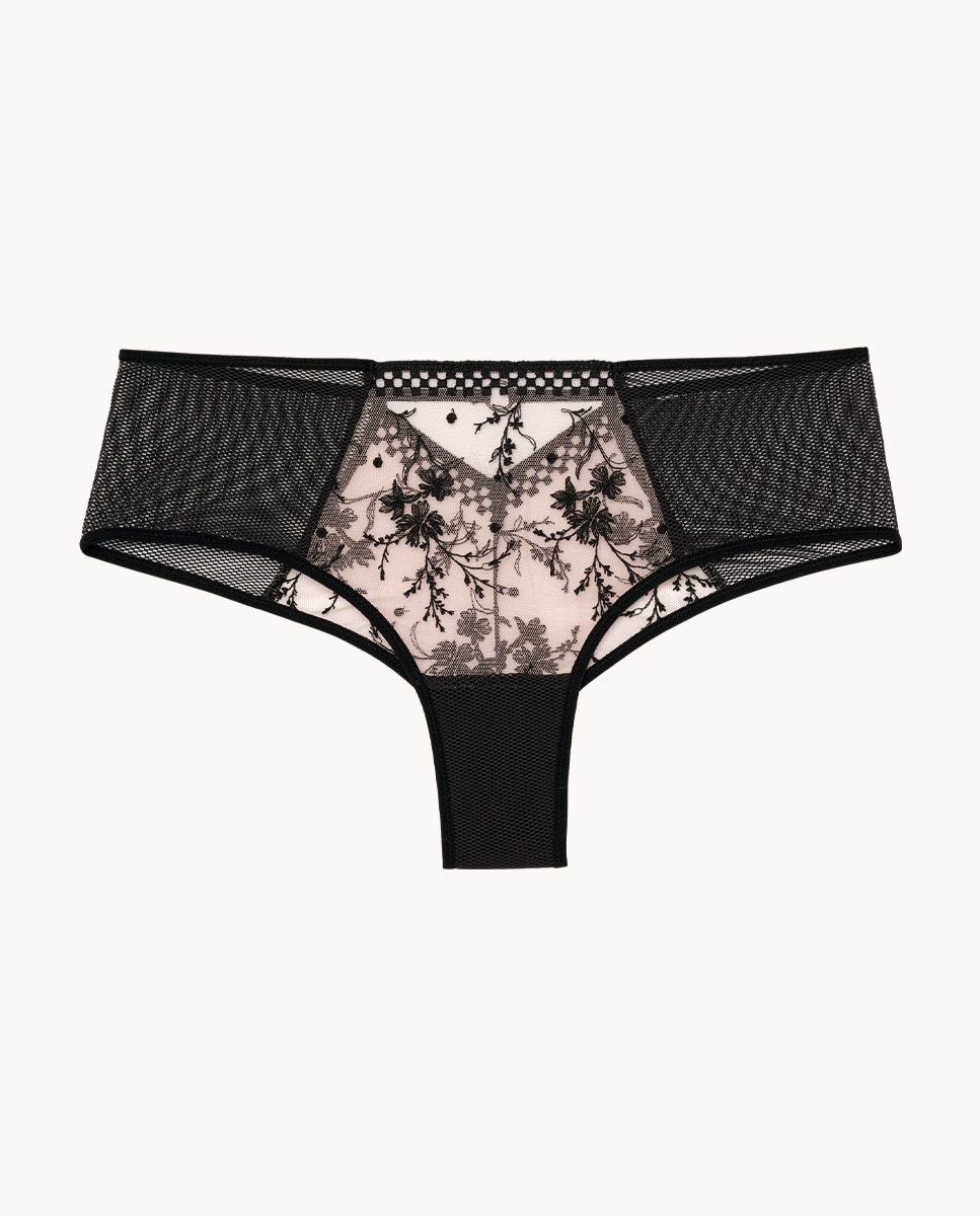 Culotte con tul bordado Suzy - Passionata - Negro Negro-3
