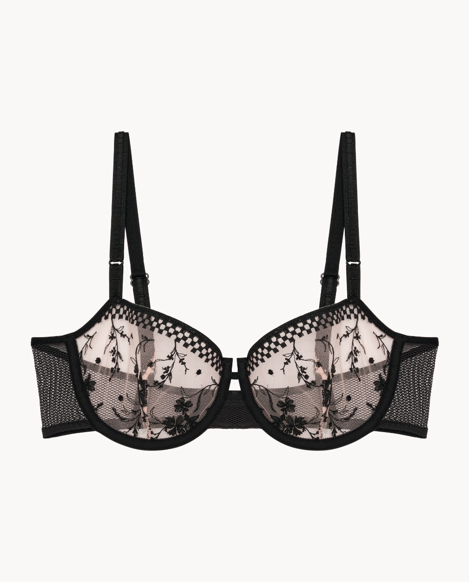 Sujetador de capacidad con aros media copa balconet Suzy - Passionata - Negro Negro-3