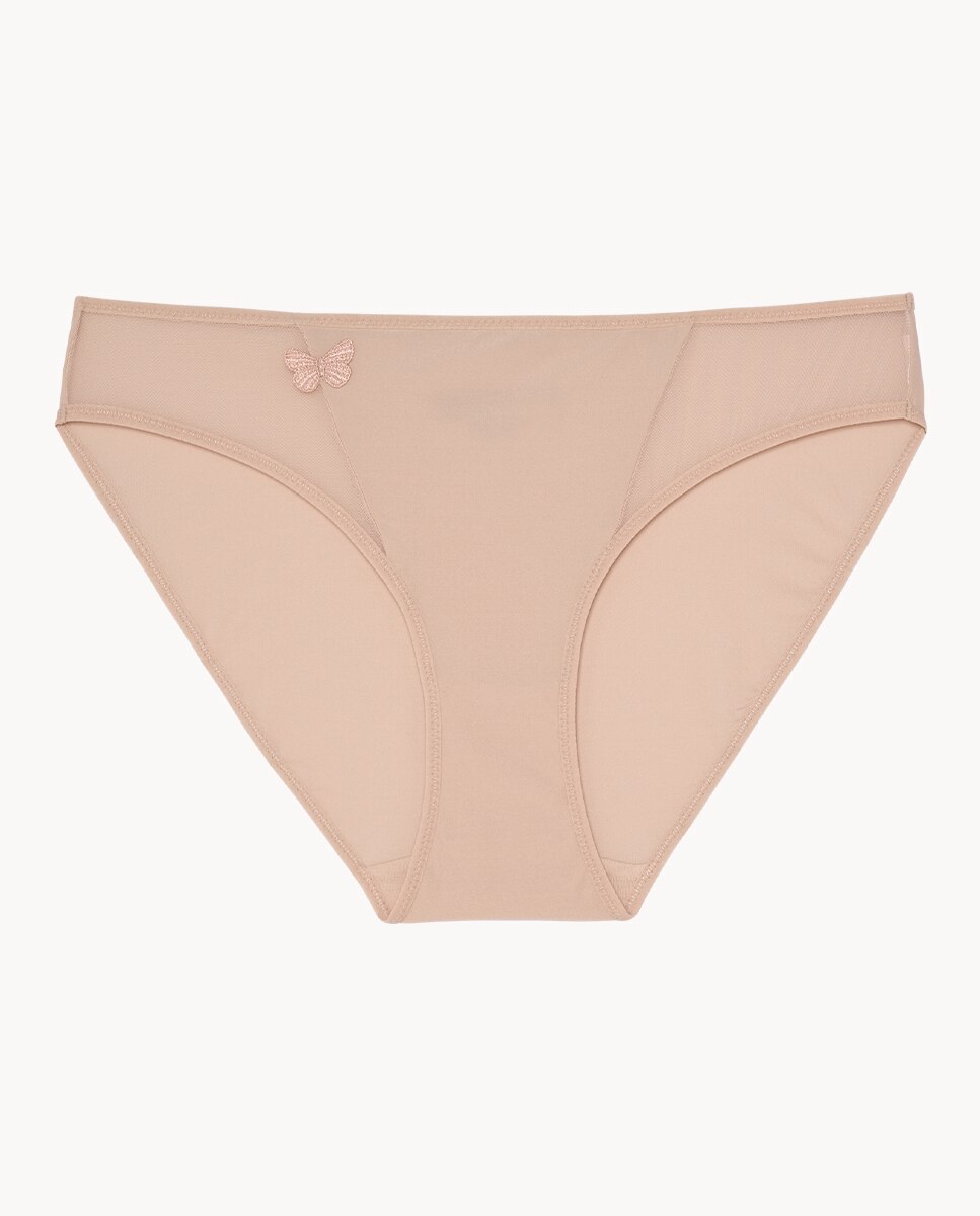 Braga efecto segunda piel con detalles en tul Miss Joy - Passionata - Beige Beige-3