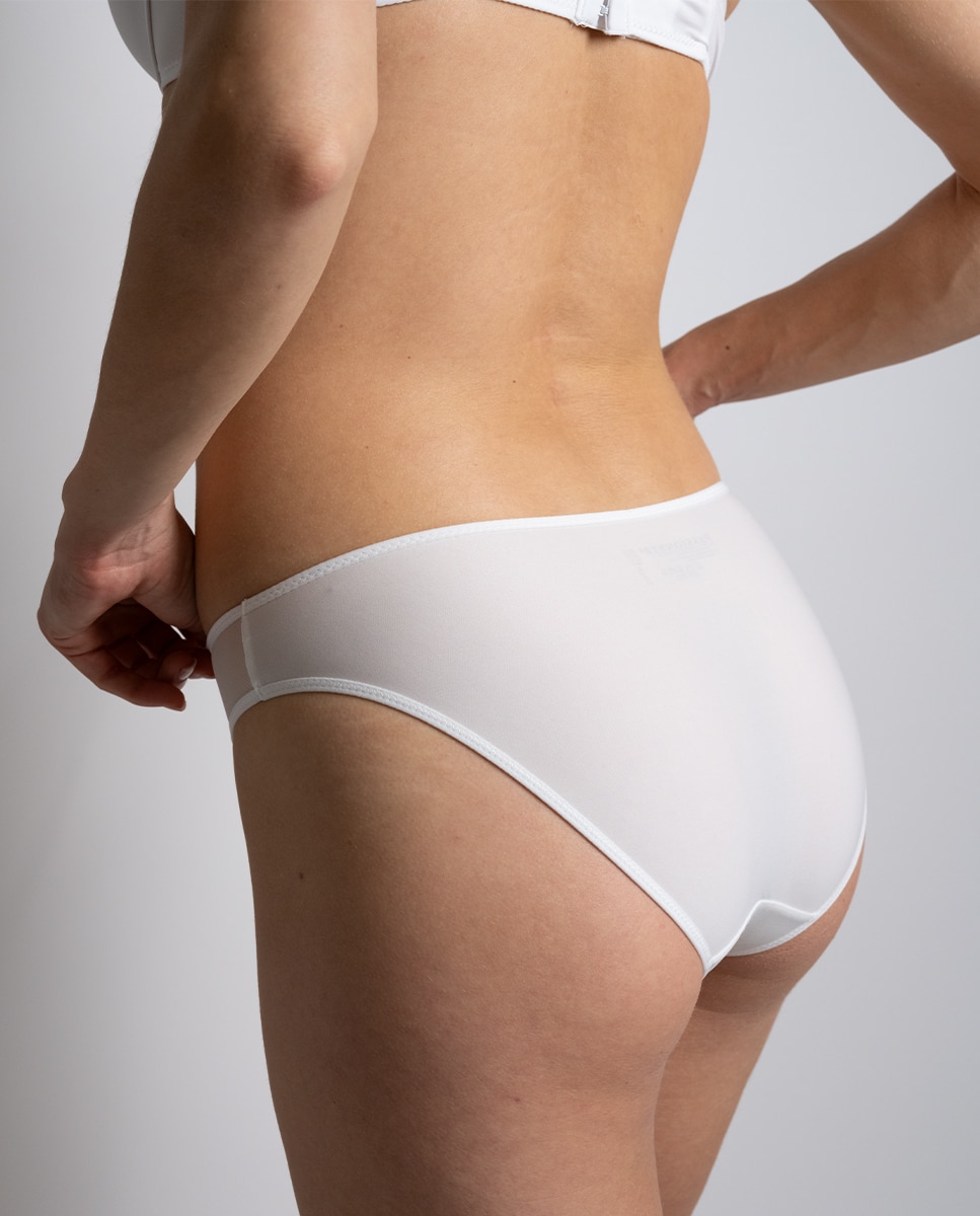 Braga efecto segunda piel con detalles en tul Miss Joy - Passionata - Blanco Blanco-2