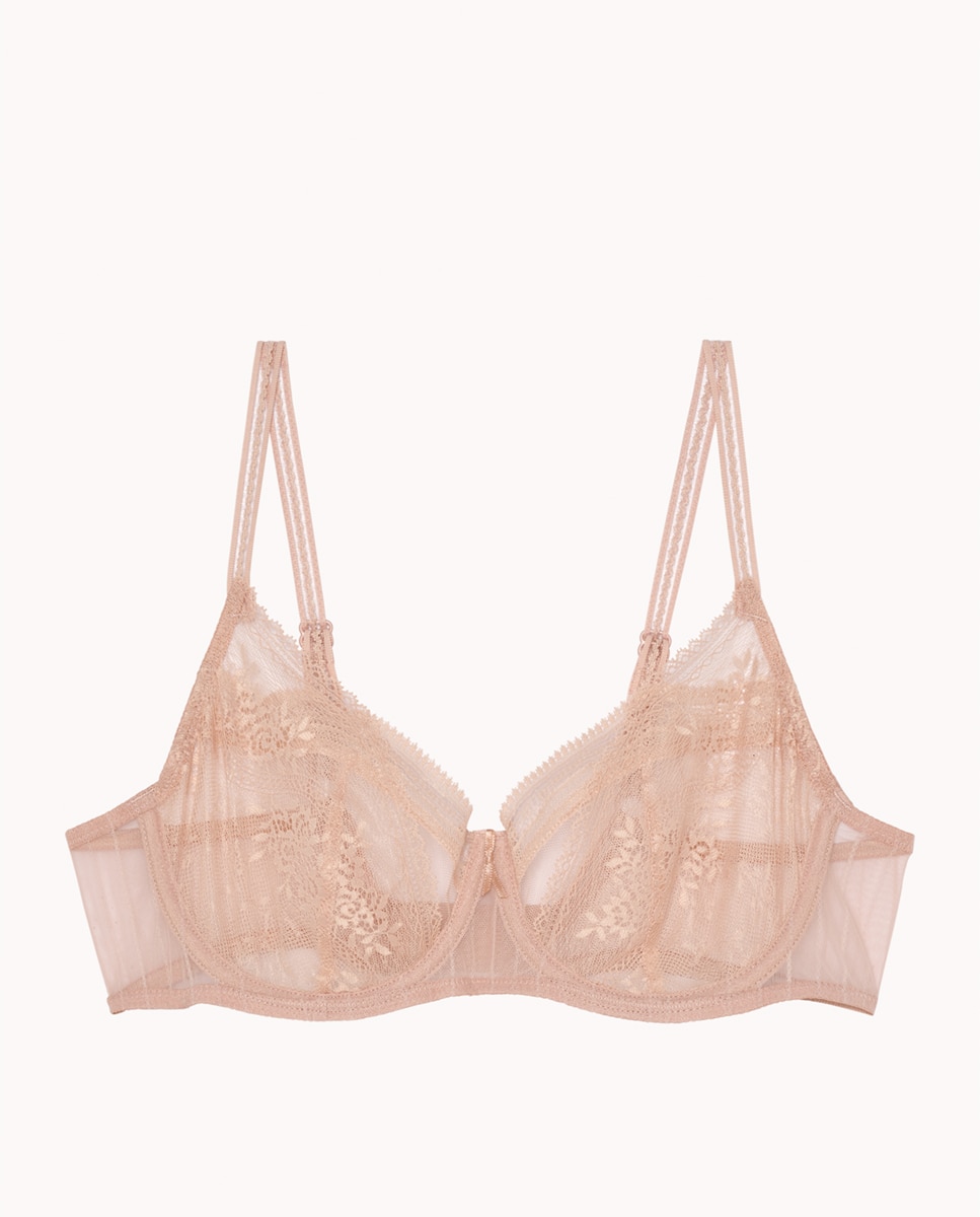 Sujetador de capacidad con aros patronado en tres partes Maddie - Passionata - Beige Beige-3