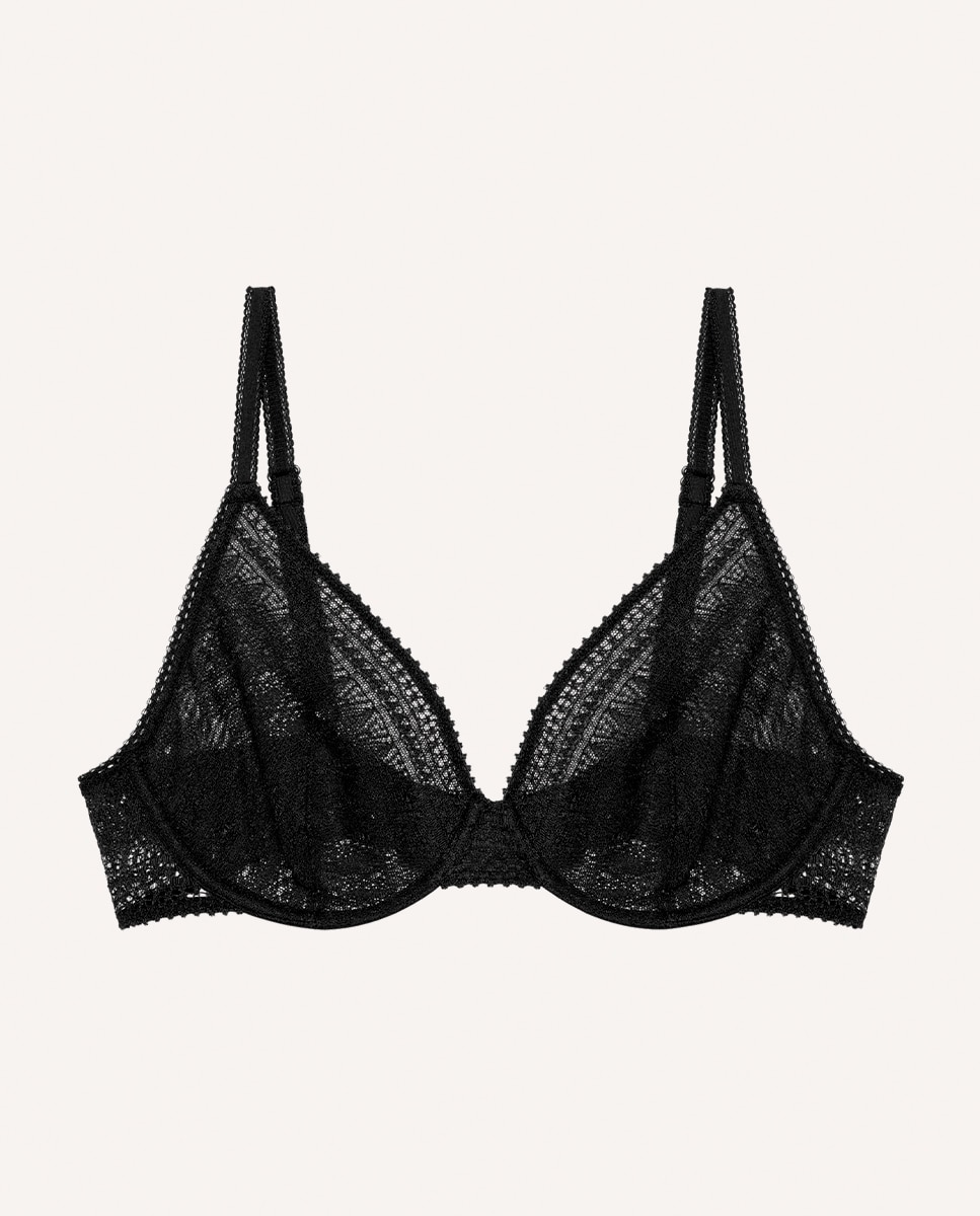 Sujetador de capacidad con aros Leila - Passionata - Negro Negro-3