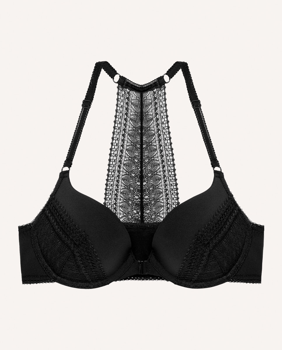 Sujetador push up con aros Leila - Passionata - Negro Negro-3