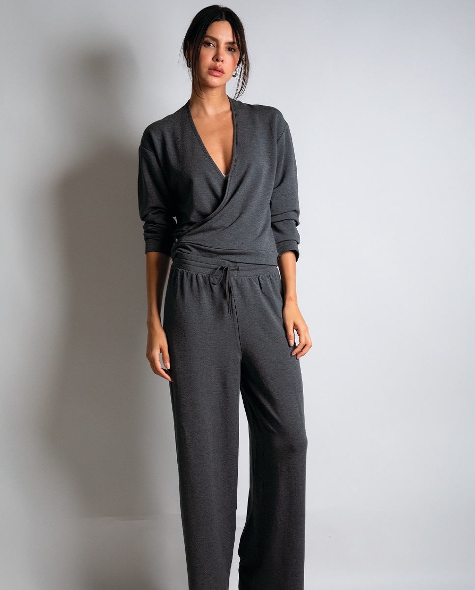 Camiseta de pijama de micromodal alexa - Passionata - Gris marengo Gris marengo-1