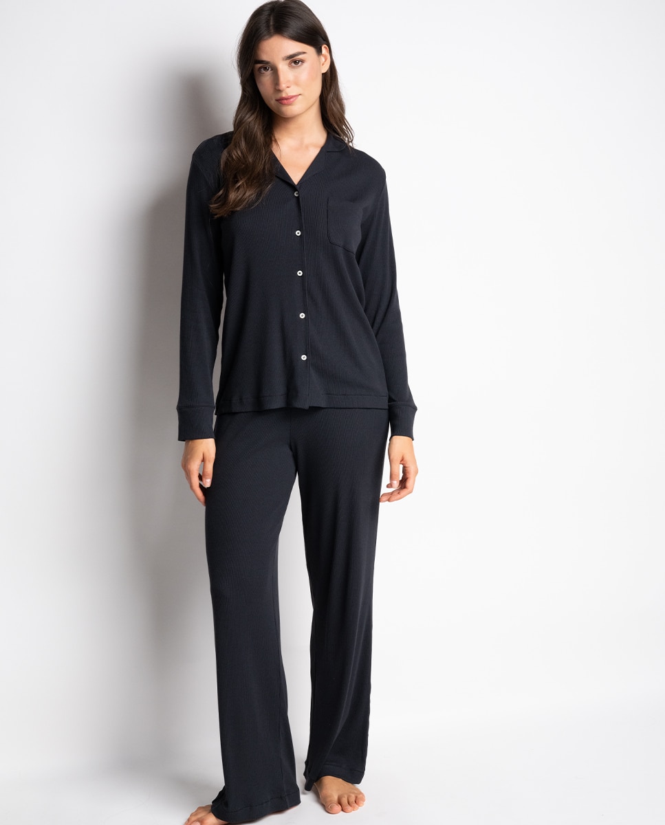 Pantalón de pijama de modal y algodón Kate - Passionata - Negro Negro-1