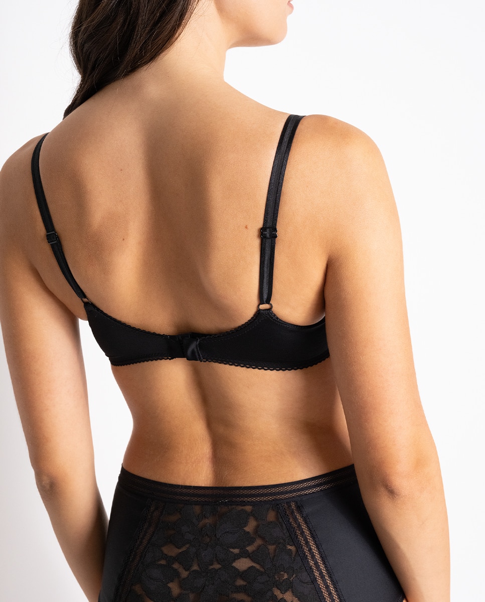 Sujetador de capacidad con aros y escote V Gardenia - Passionata - Negro Negro-3