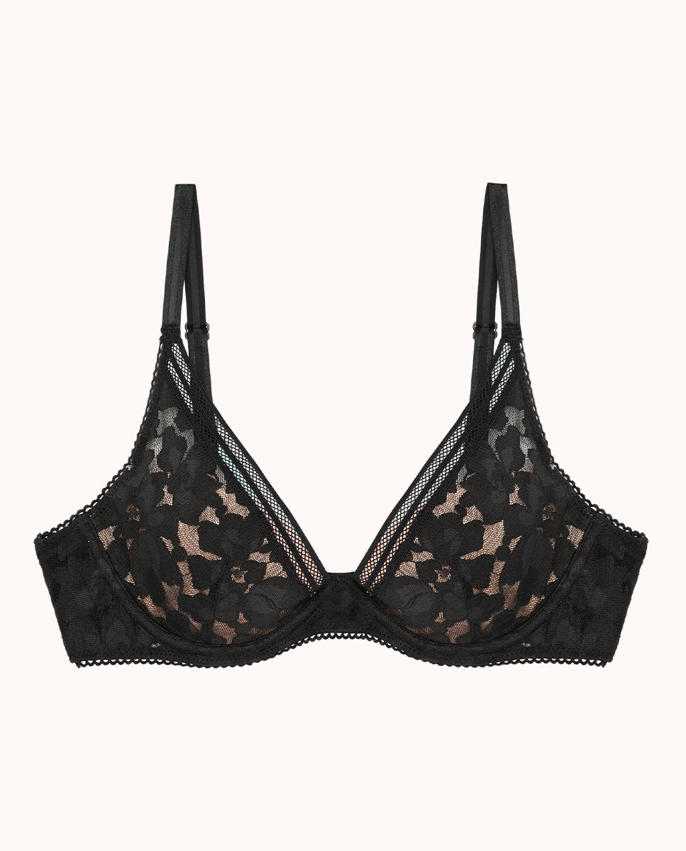 Sujetador de capacidad con aros y escote V Gardenia - Passionata - Negro Negro-6