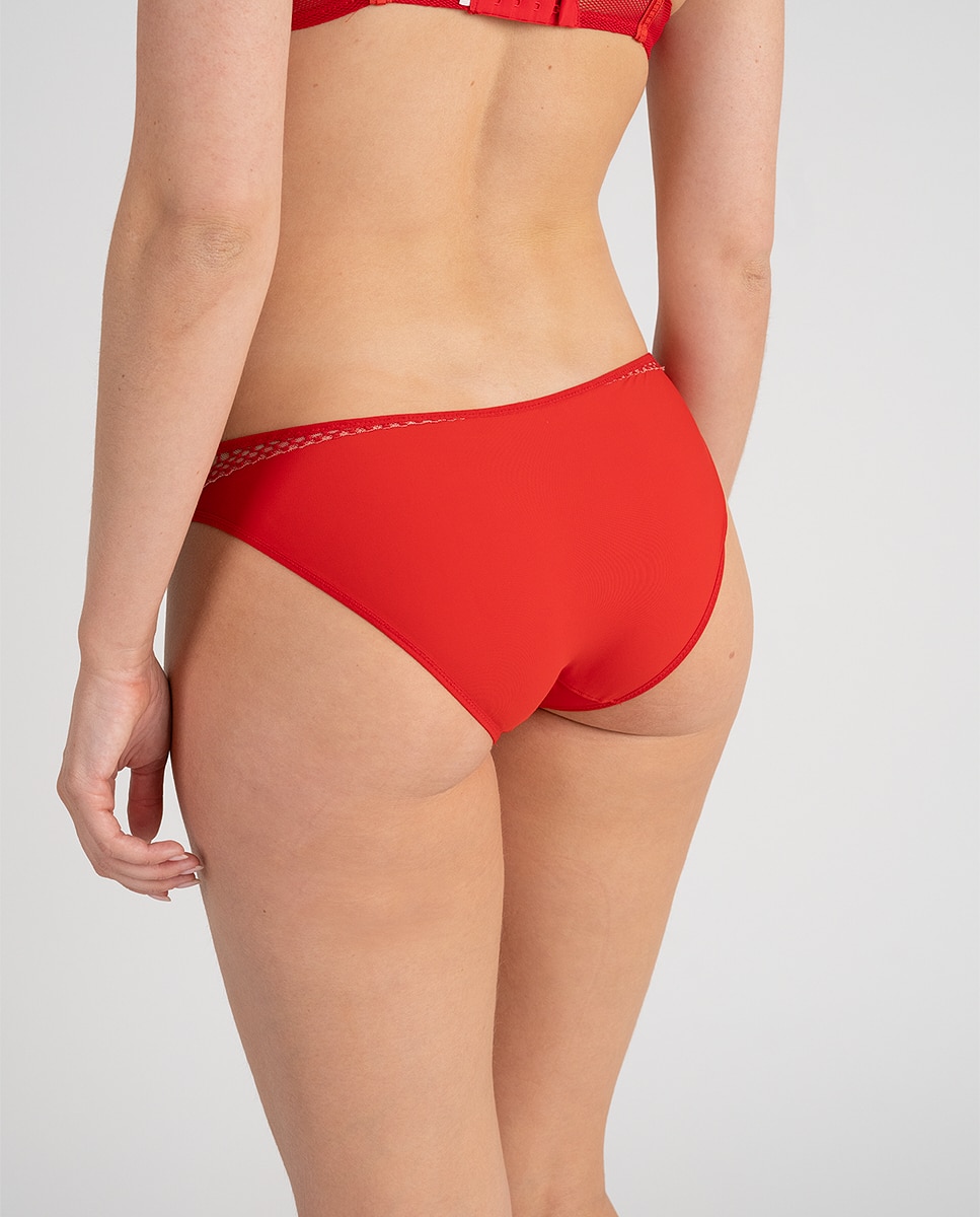 Braga con tul bordado Suzy - Passionata - Rojo Rojo-3