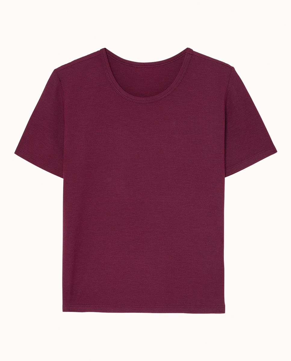 Camiseta de manga corta de algodón modal Gaby - Passionata - Rubí Rubí-4
