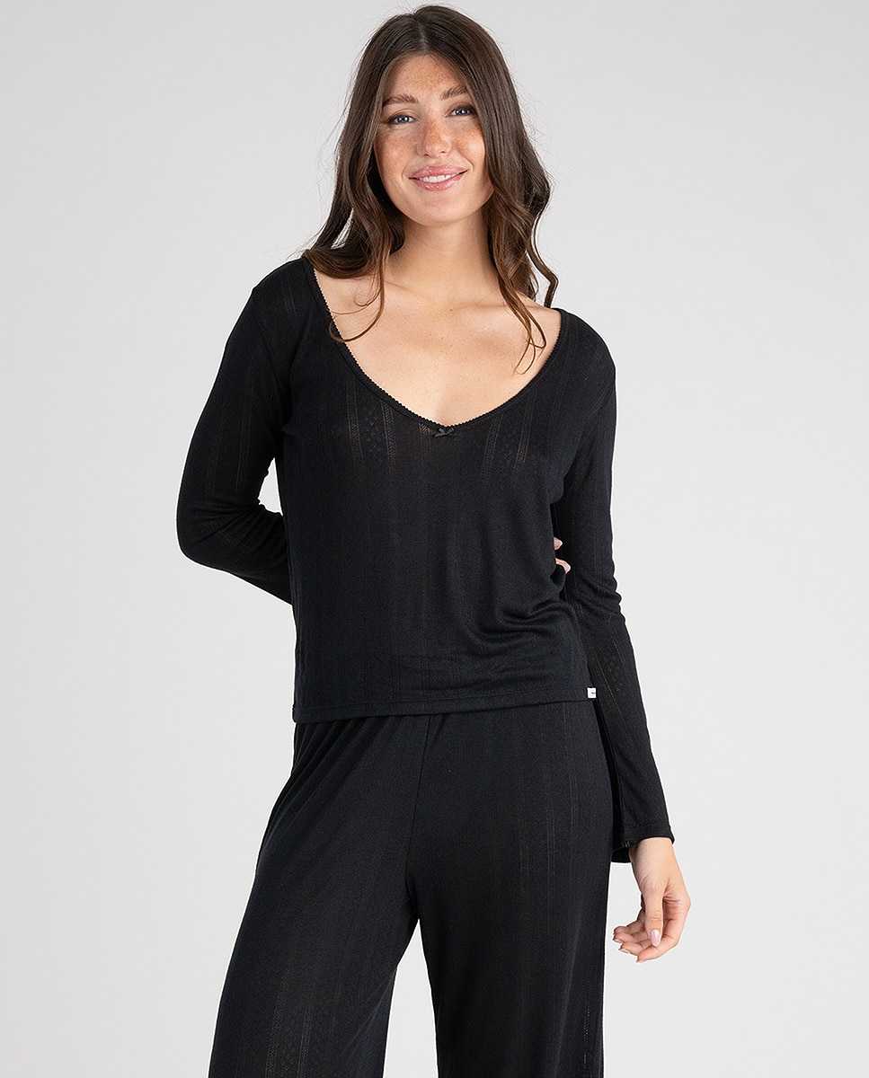 Camiseta manga larga Charlie - Passionata - Negro Negro-1