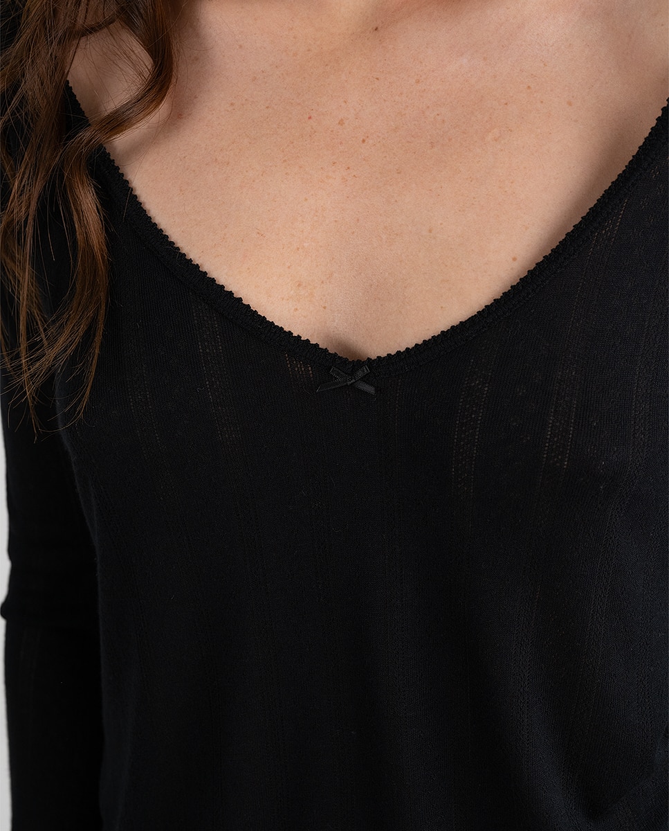 Camiseta manga larga Charlie - Passionata - Negro Negro-2