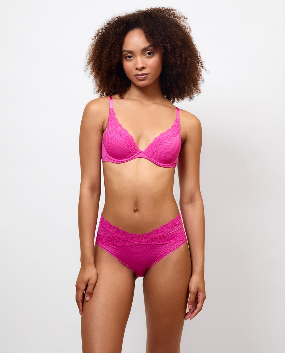 Imagen 0 de Sujetador de capacidad preformado con aros Brooklyn Fucsia
