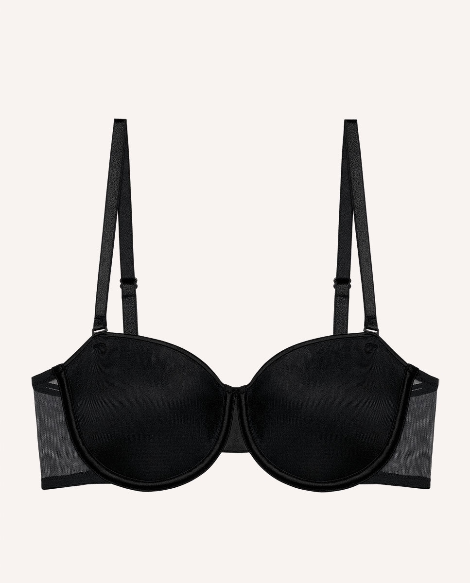 Sujetador sin tirantes con aro y con foam Bianca - Passionata - Negro Negro-4