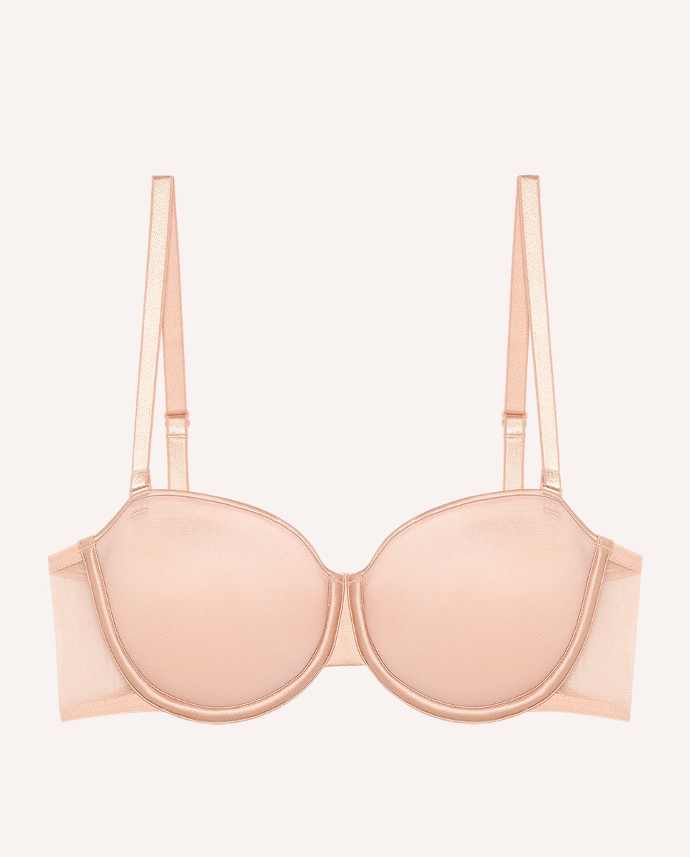 Sujetador sin tirantes con aro y con foam Bianca - Passionata - Beige Beige-4