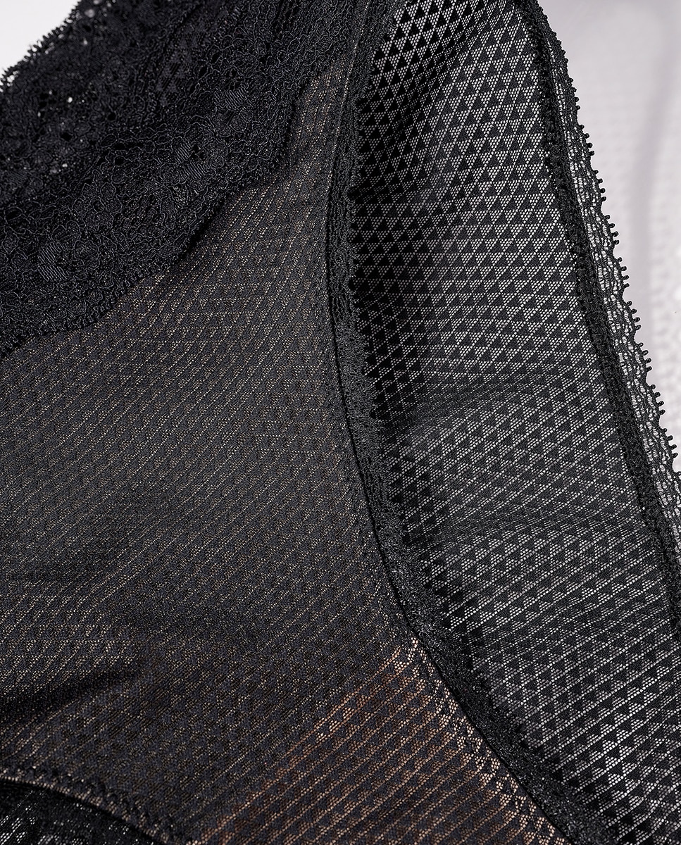 Braga de cintura alta Brooklyn - Passionata - Negro Negro-5