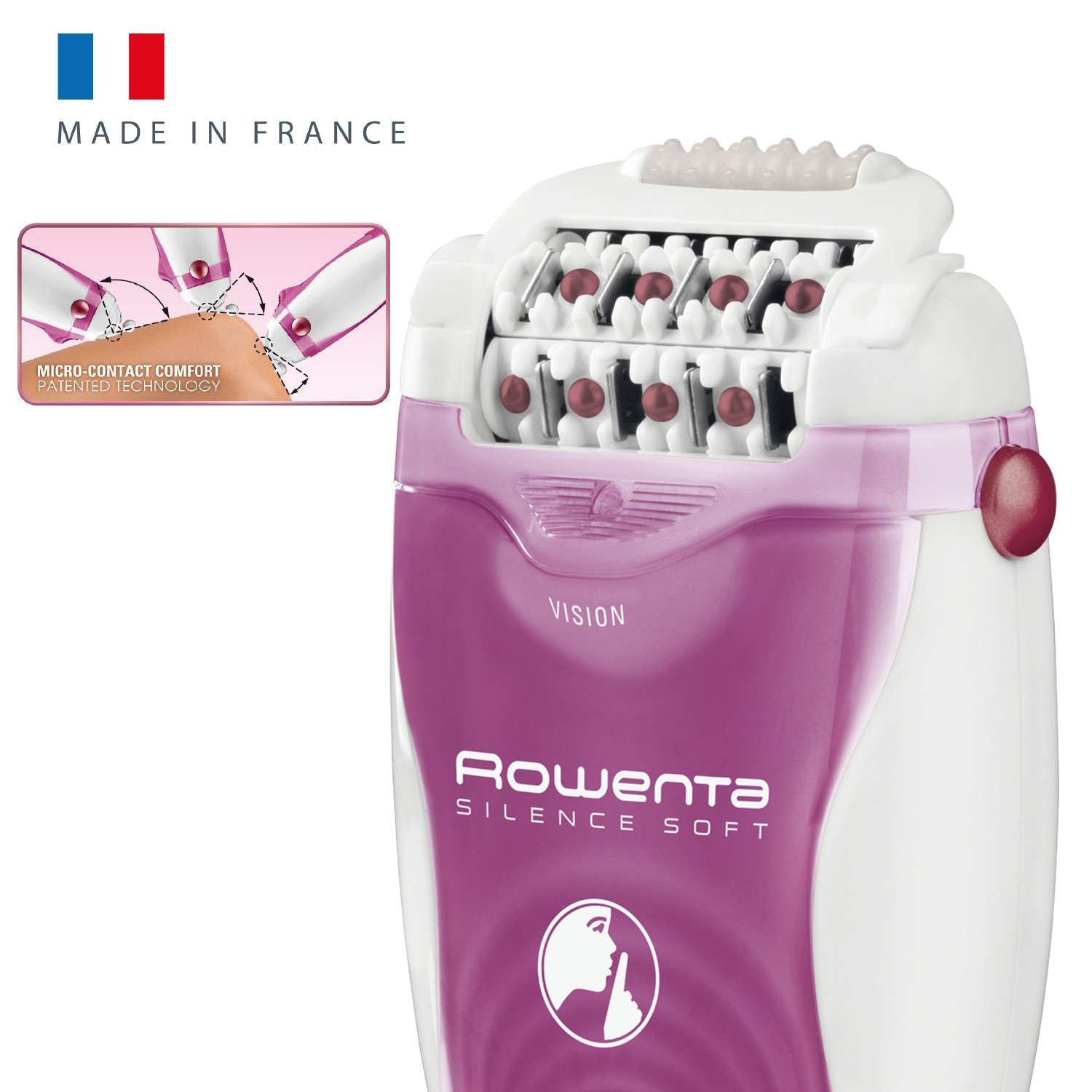 Depiladora Rowenta Silence Soft EP5660 ultra silenciosa - Rosa Rosa-4