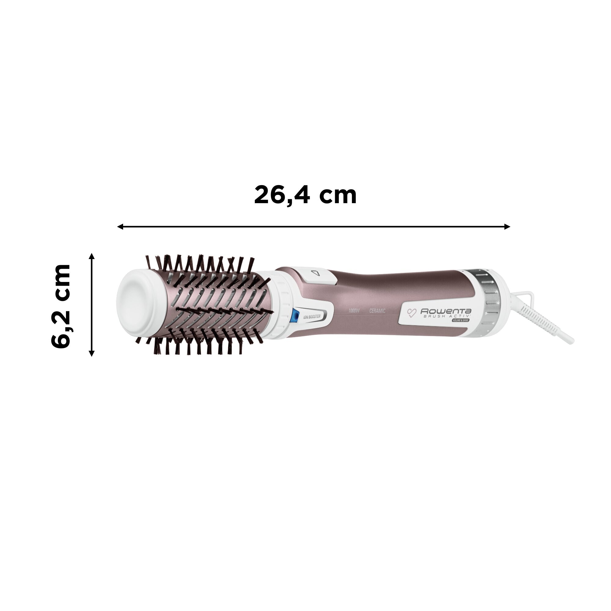 Cepillo secador giratorio Rowenta Brush Activ Recubrimiento Cashmere Keratin - Negro Negro-6
