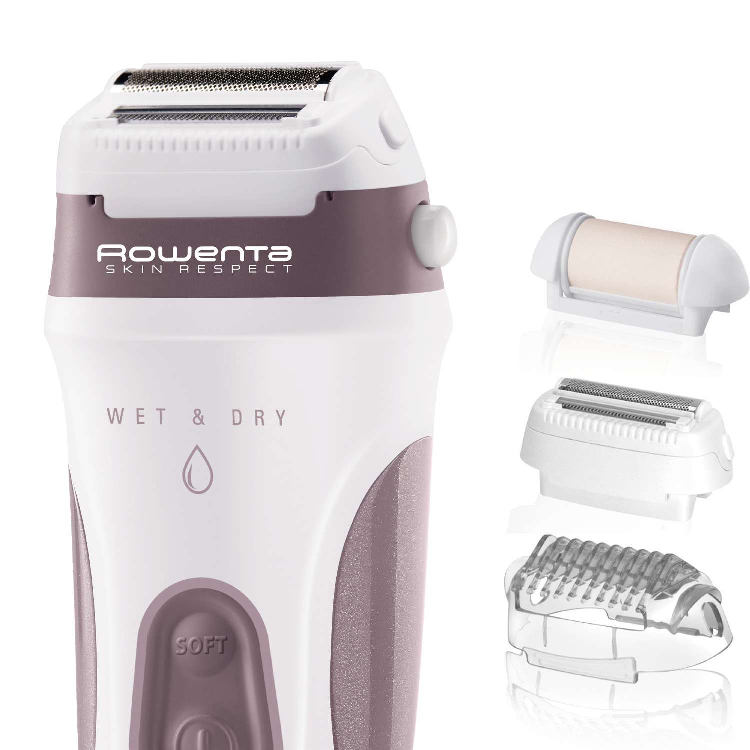 Depiladora Rowenta Skin Respect EP8060 para usar bajo el agua - Rosa Rosa-4