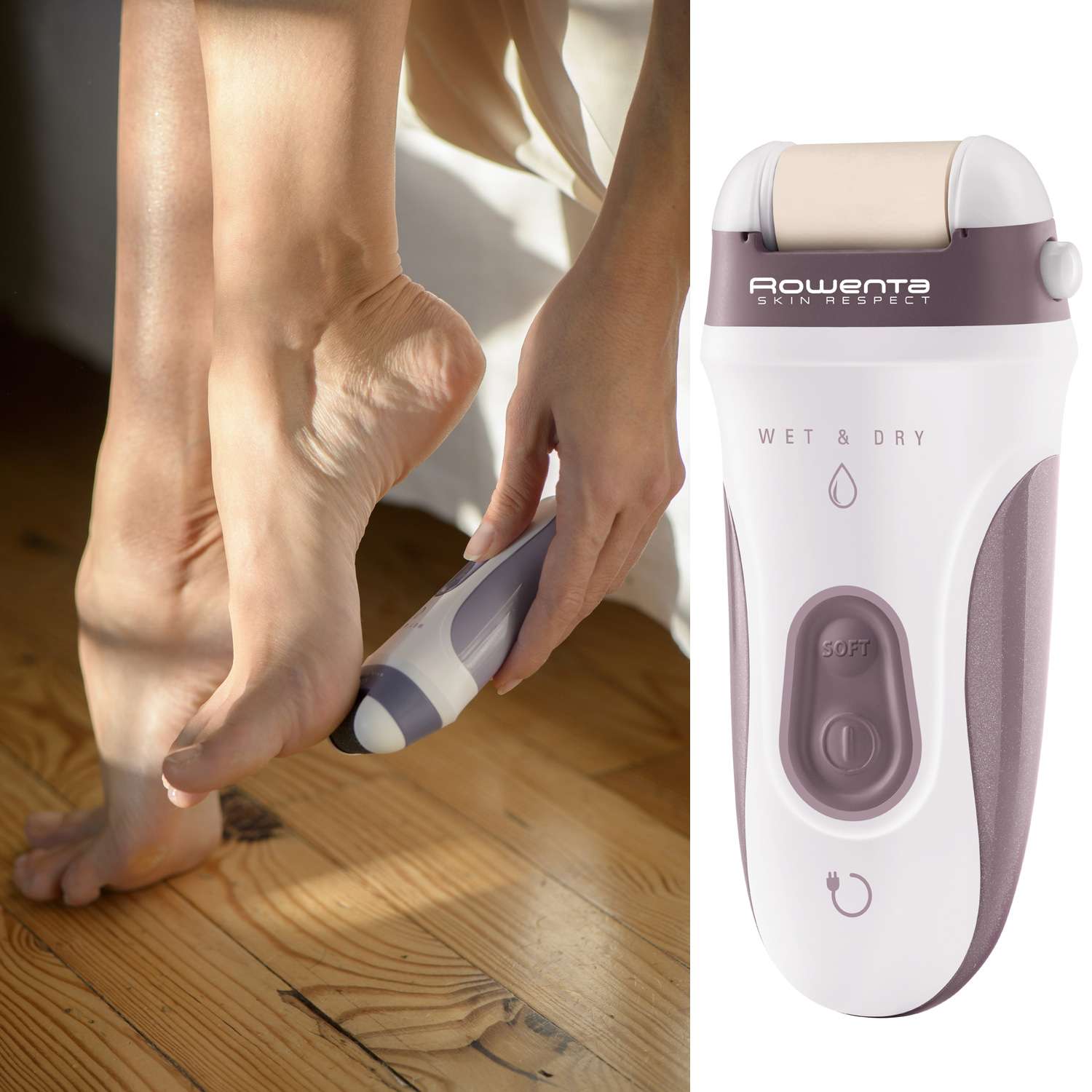 Depiladora Rowenta Skin Respect EP8060 para usar bajo el agua - Rosa Rosa-6