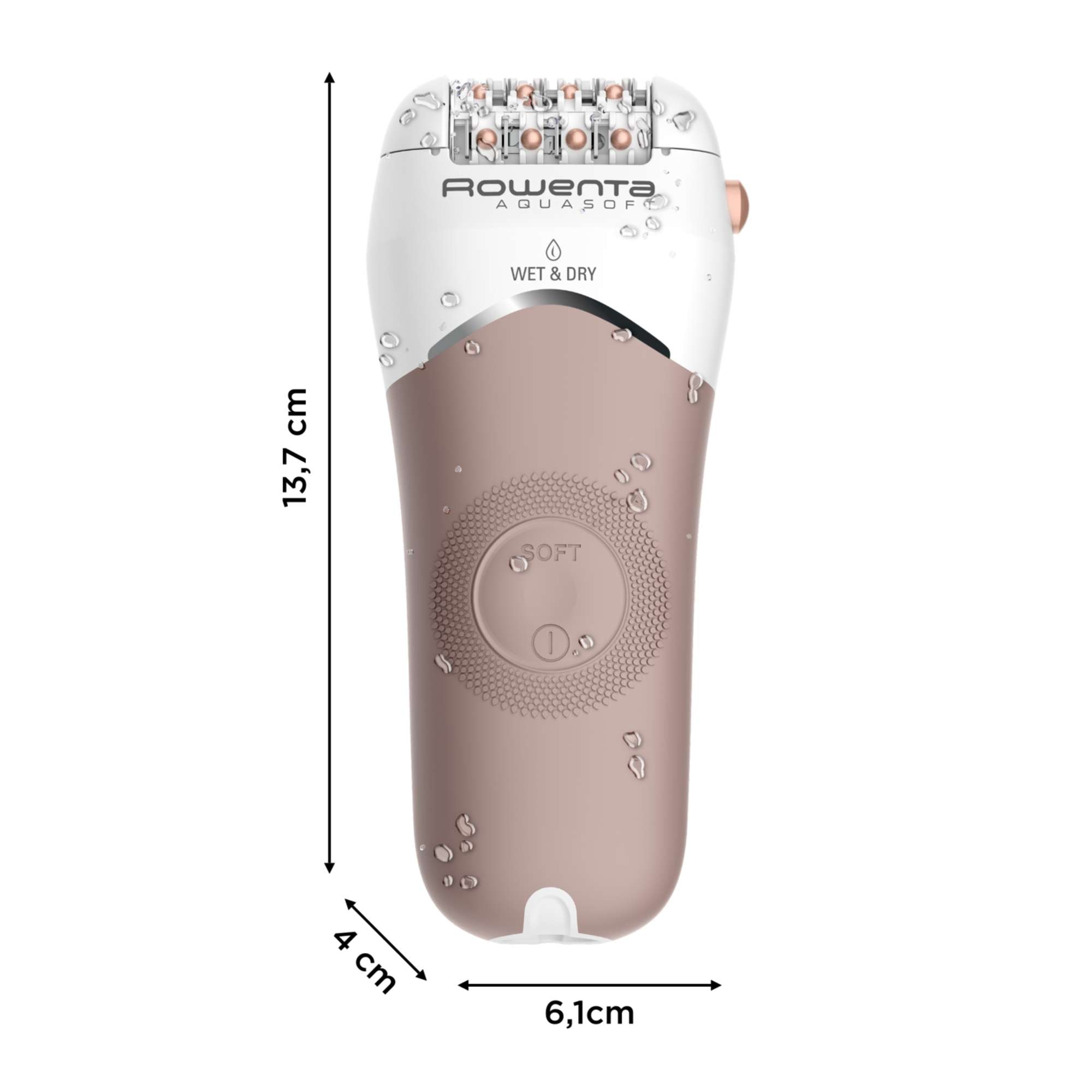 Depiladora Rowenta Aquasoft Wet&Dry - Beige Beige-7