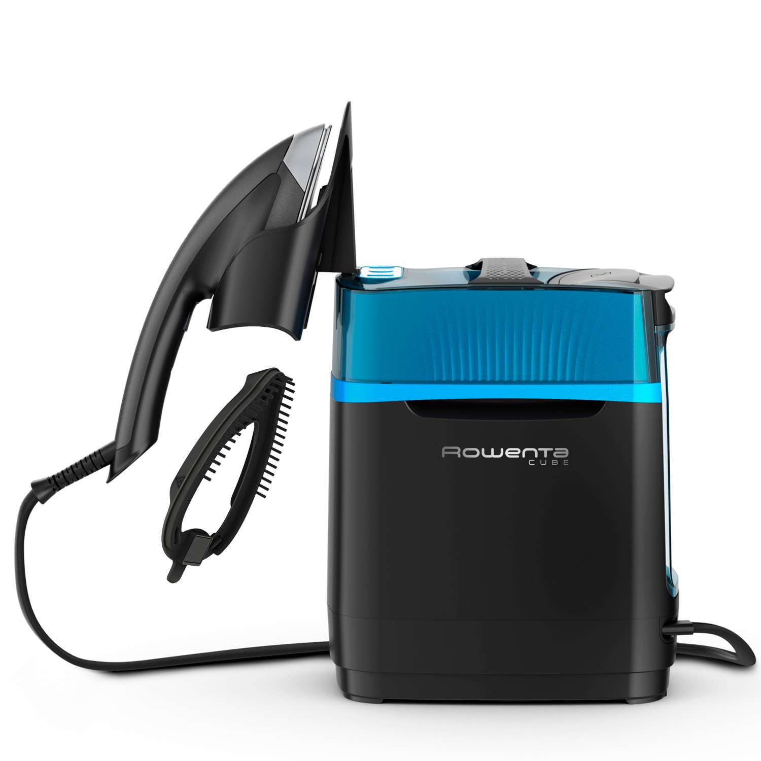 Rowenta - Centro de planchado vertical y cepillo de vapor Rowenta UR2020 Cube 2170W 5.8 bares, depósito 1.1 L.